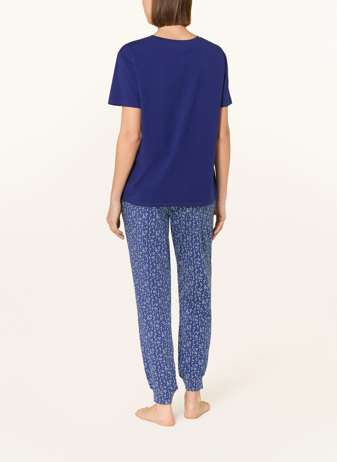 JOCKEY Schlafhose: BLAU / TÜRKIS / WEISS