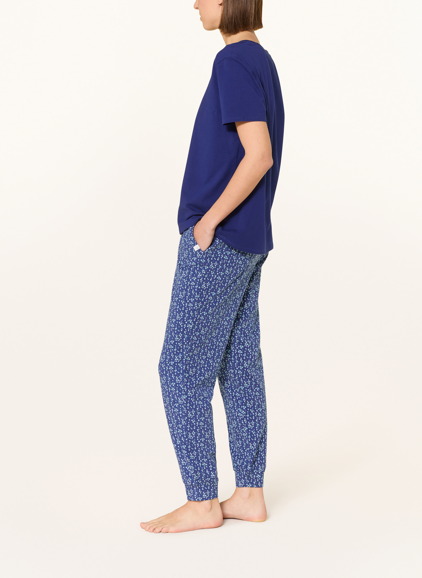 JOCKEY Schlafhose: BLAU / TÜRKIS / WEISS