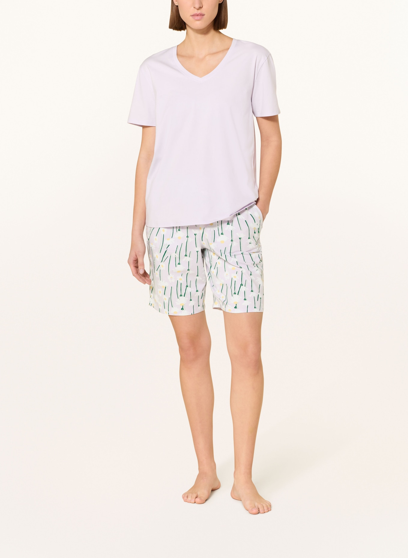 JOCKEY Schlafshorts: HELLLILA / HELLGELB / WEISS