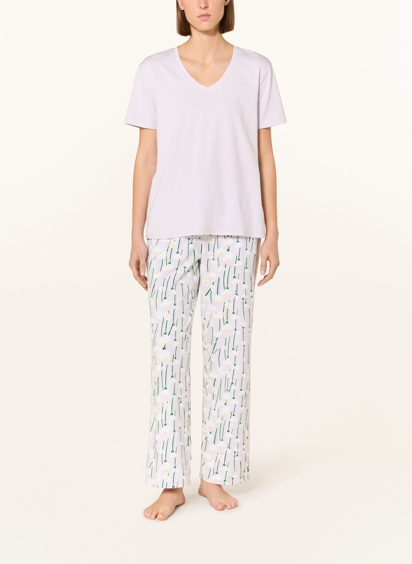 JOCKEY Schlafhose: HELLLILA / HELLGELB / WEISS