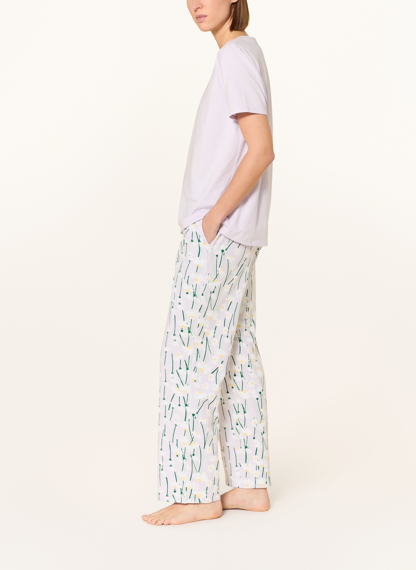 JOCKEY Schlafhose: HELLLILA / HELLGELB / WEISS
