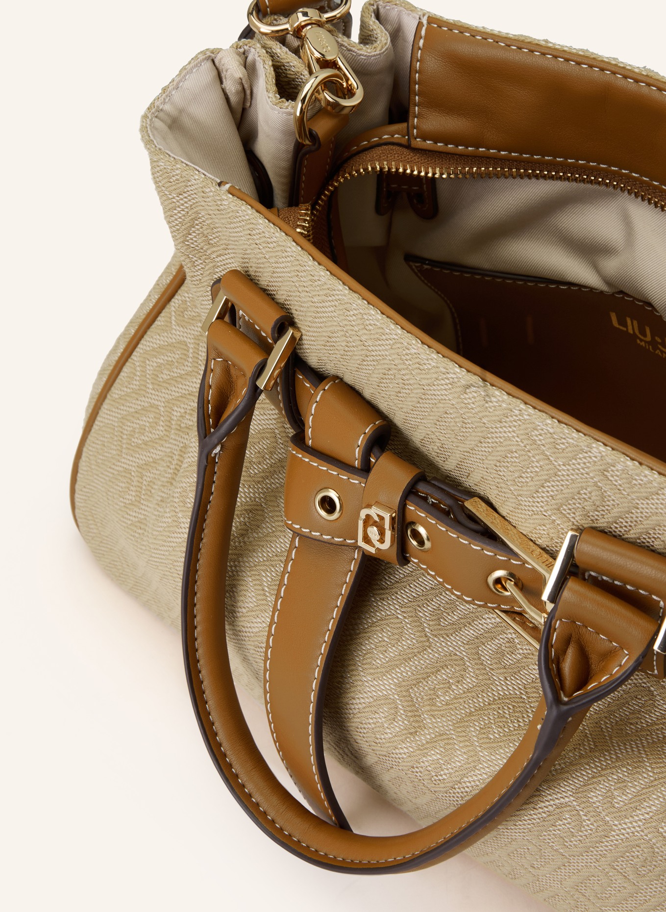 LIU JO Sac à main SMALL: ÉCRU / MARRON CLAIR