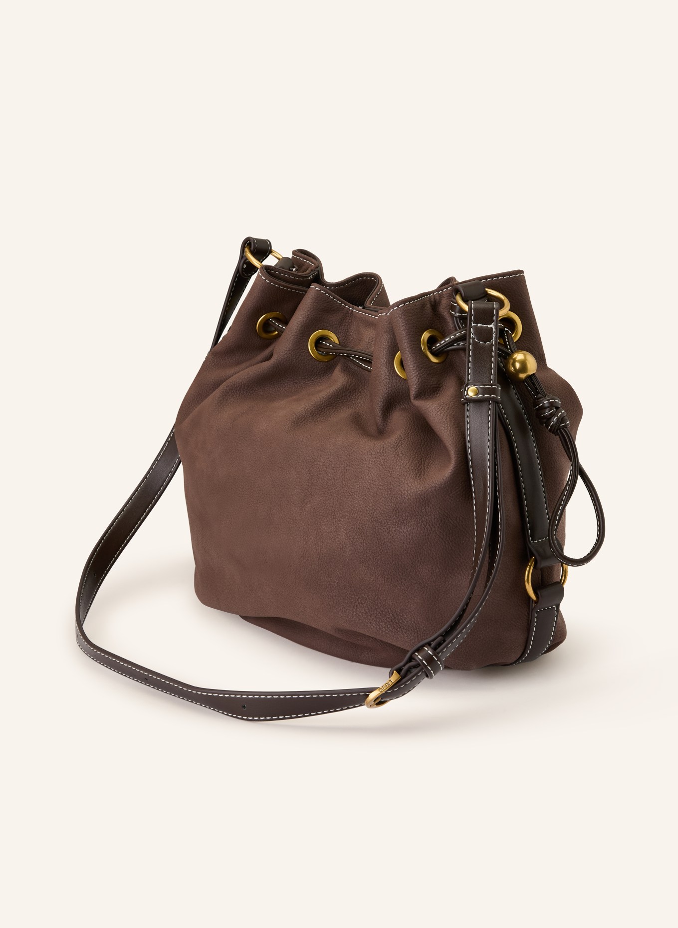 LIU JO drawstring bag: DARK BROWN