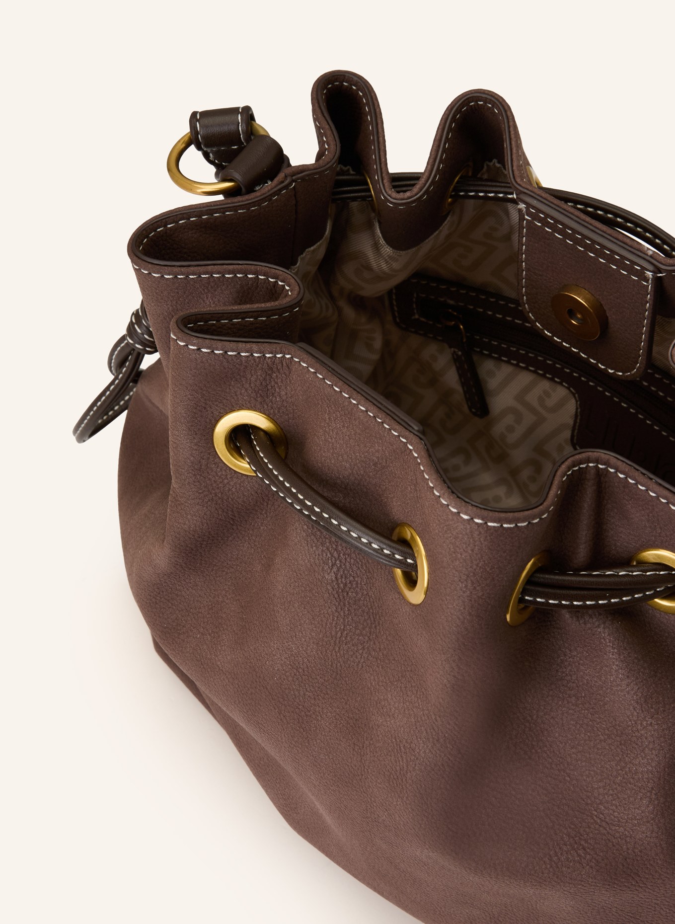 LIU JO drawstring bag: DARK BROWN