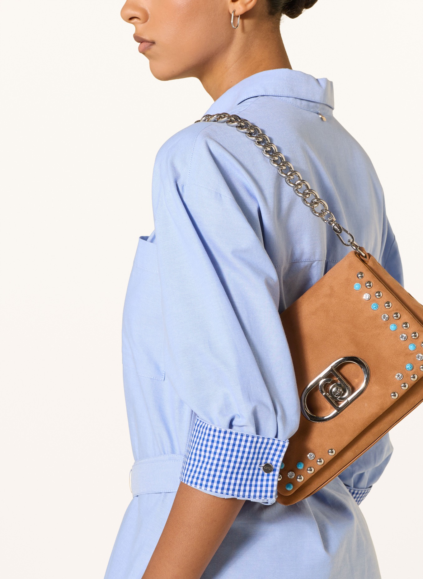 LIU JO shoulder bag: BROWN