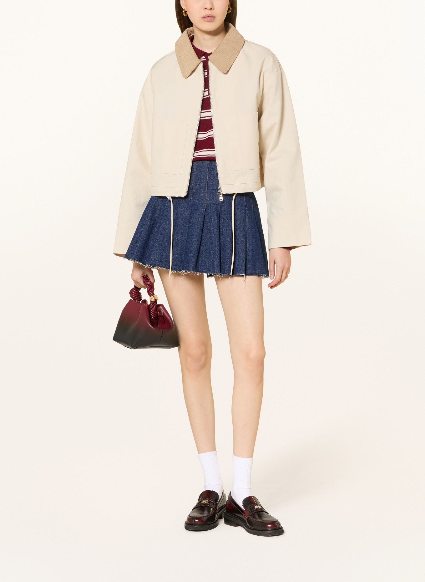 MRS & HUGS Kurtka z dżinsu: BEŻOWY