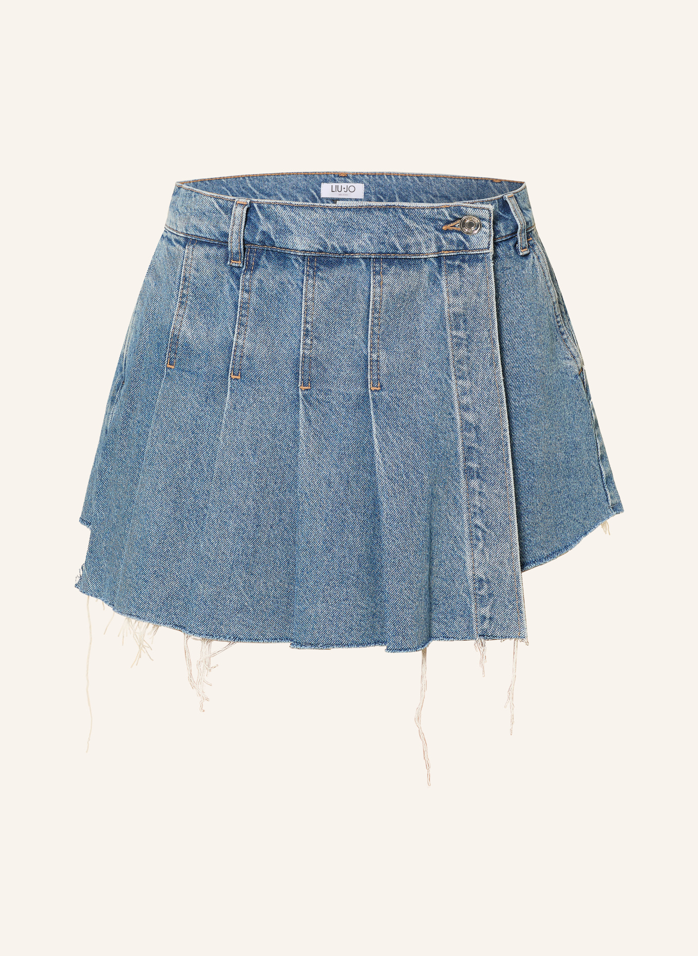 LIU JO Skort mit Schmucksteinen: 79001 Den.stbl strong pear