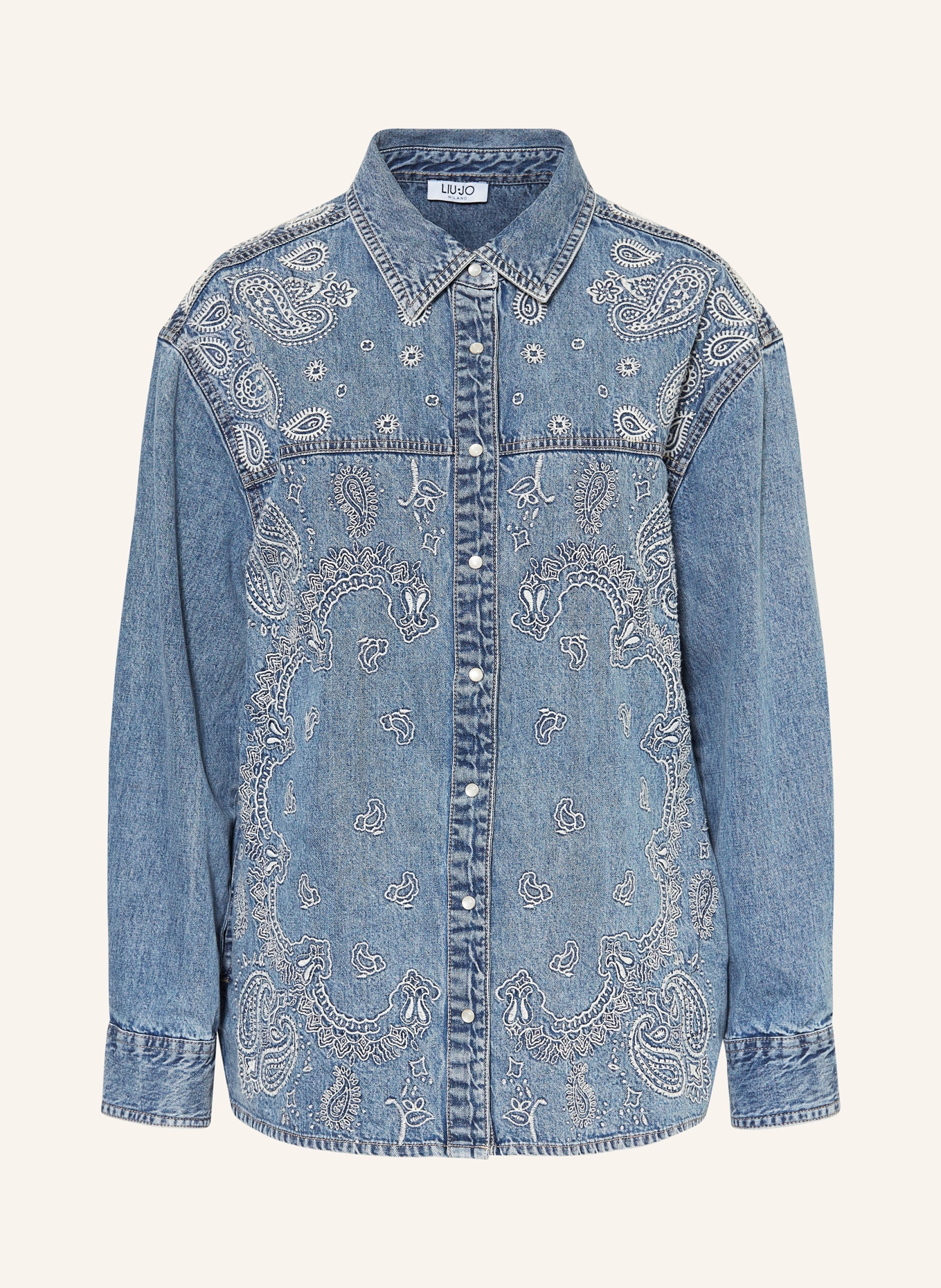 LIU JO chemise en jean: BLEU CLAIR