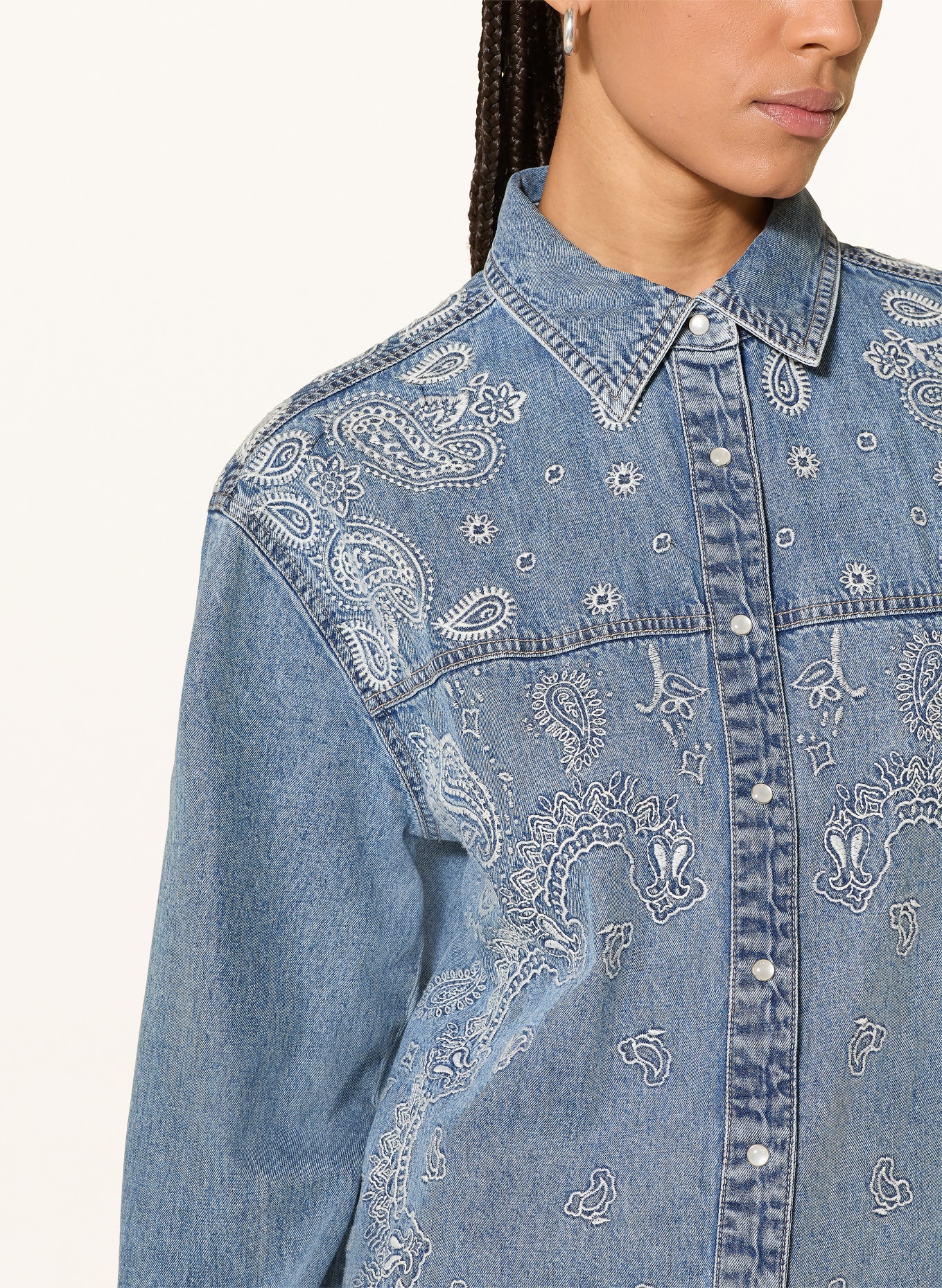 LIU JO chemise en jean: BLEU CLAIR