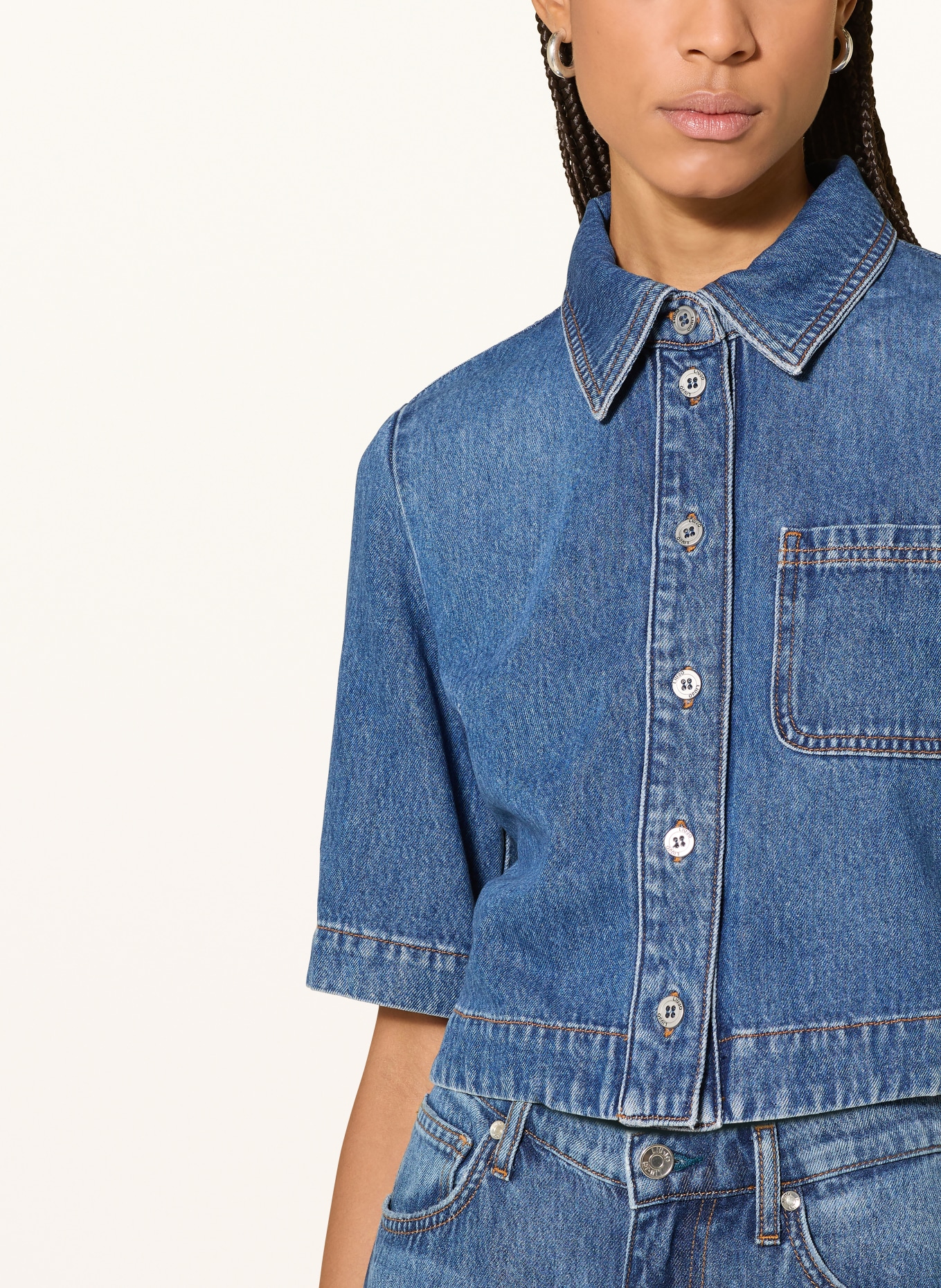 LIU JO Jeansbluse: BLAU