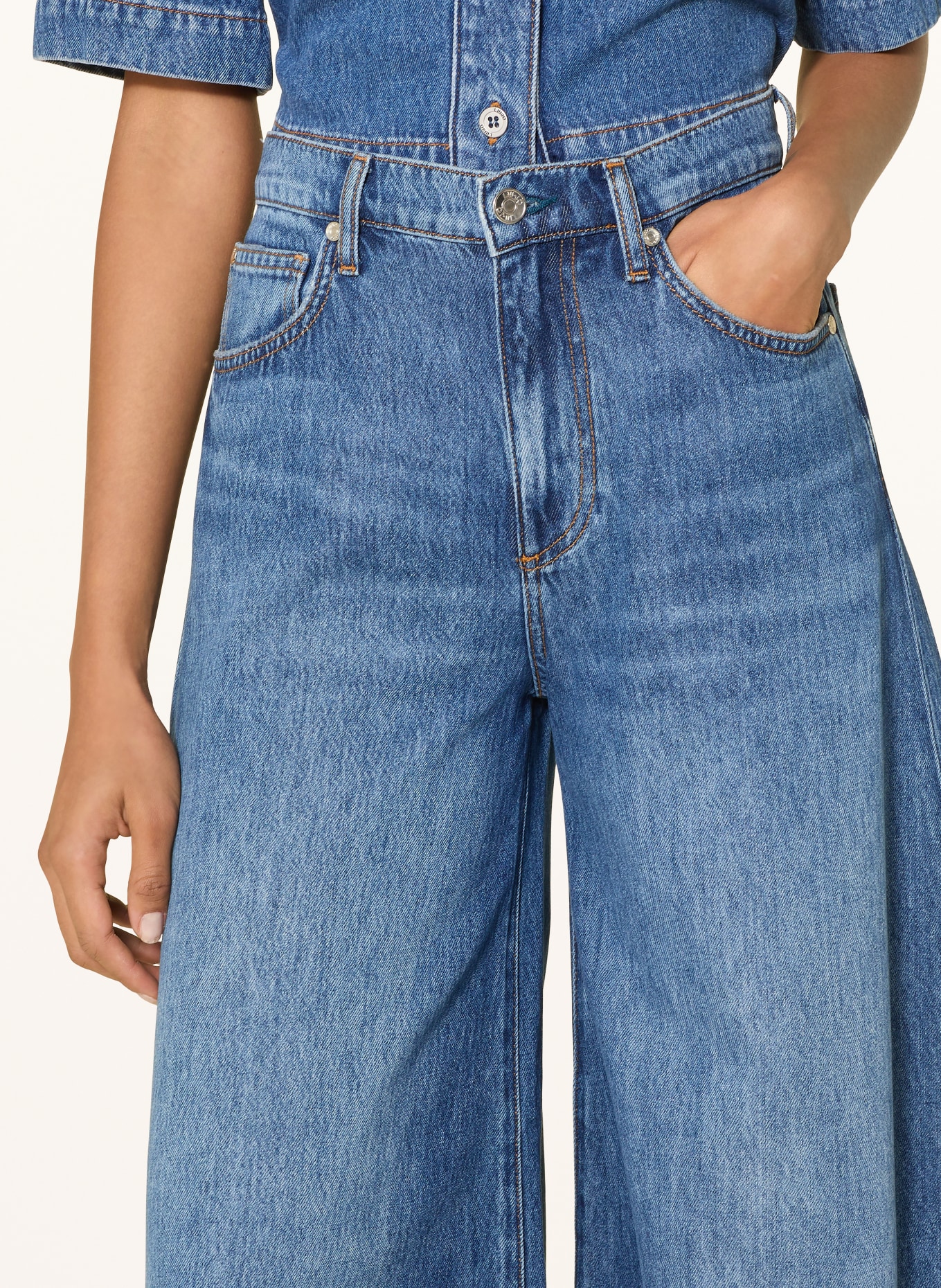 LIU JO Dżinsy z szerokimi nogawkami: 79010 Den.Blue dk.superlat