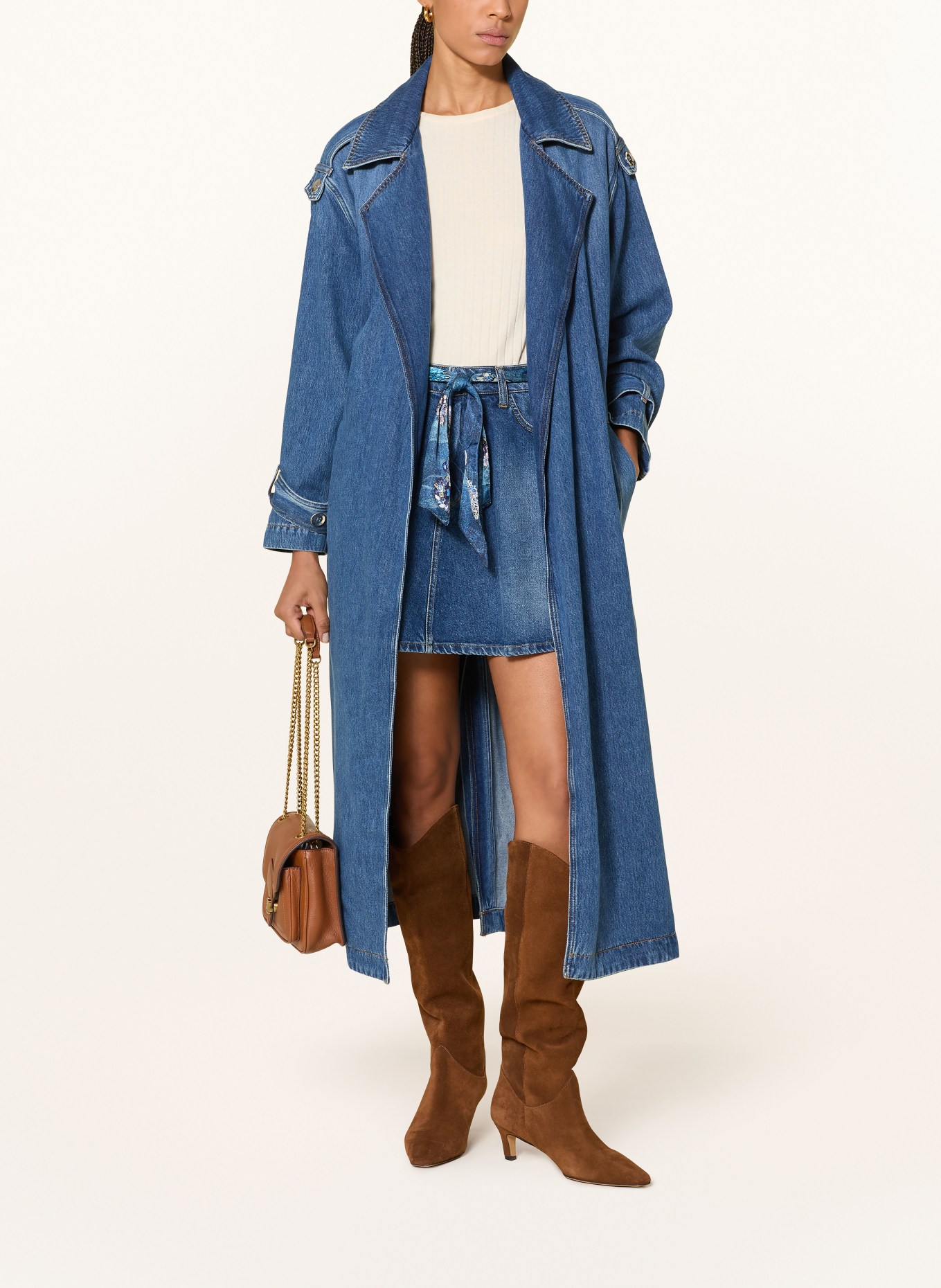 LIU JO Dżinsowy trencz: NIEBIESKI