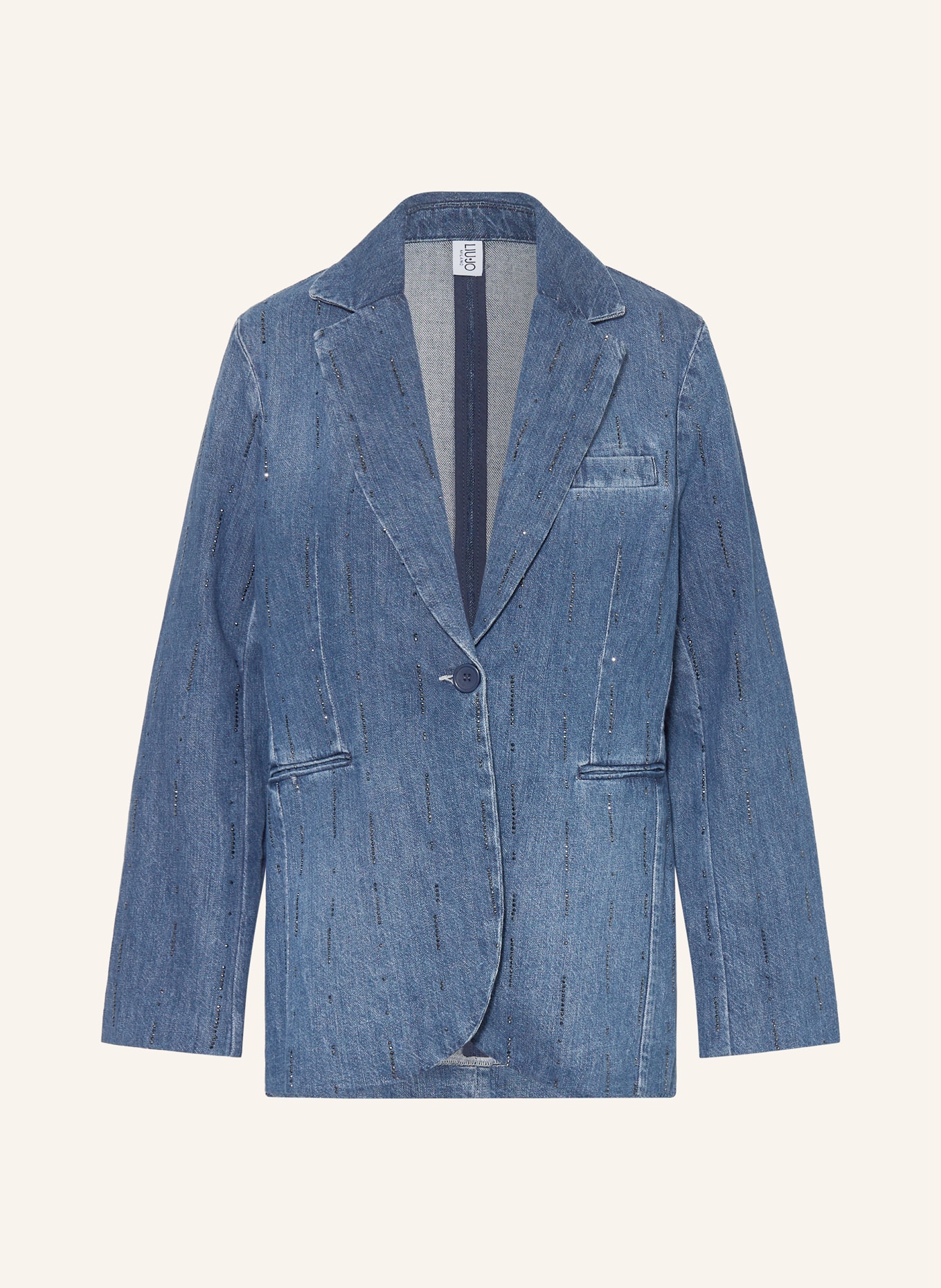 LIU JO Jeansblazer mit Schmucksteinen: BLAU