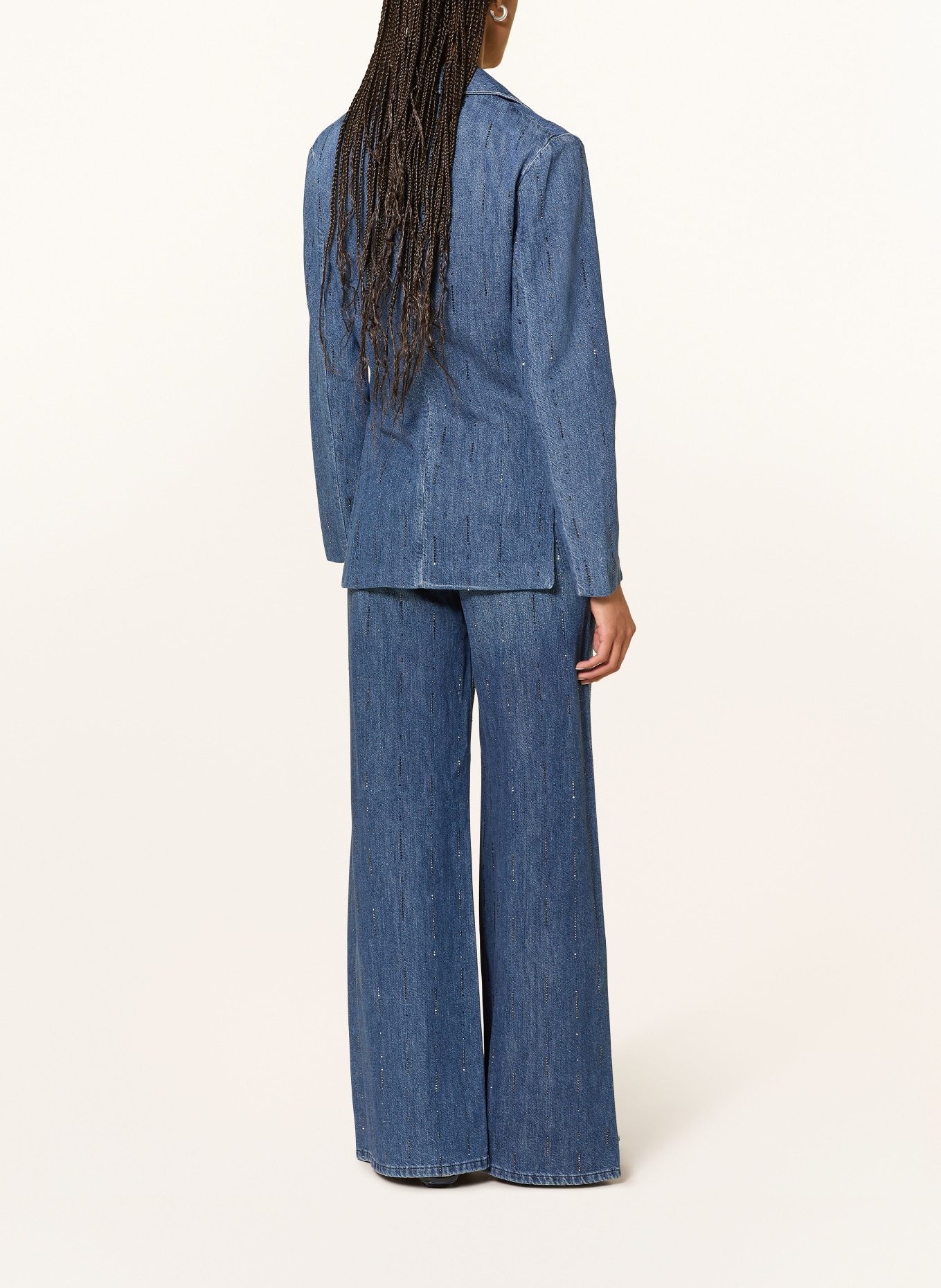 LIU JO Jeansblazer mit Schmucksteinen: BLAU