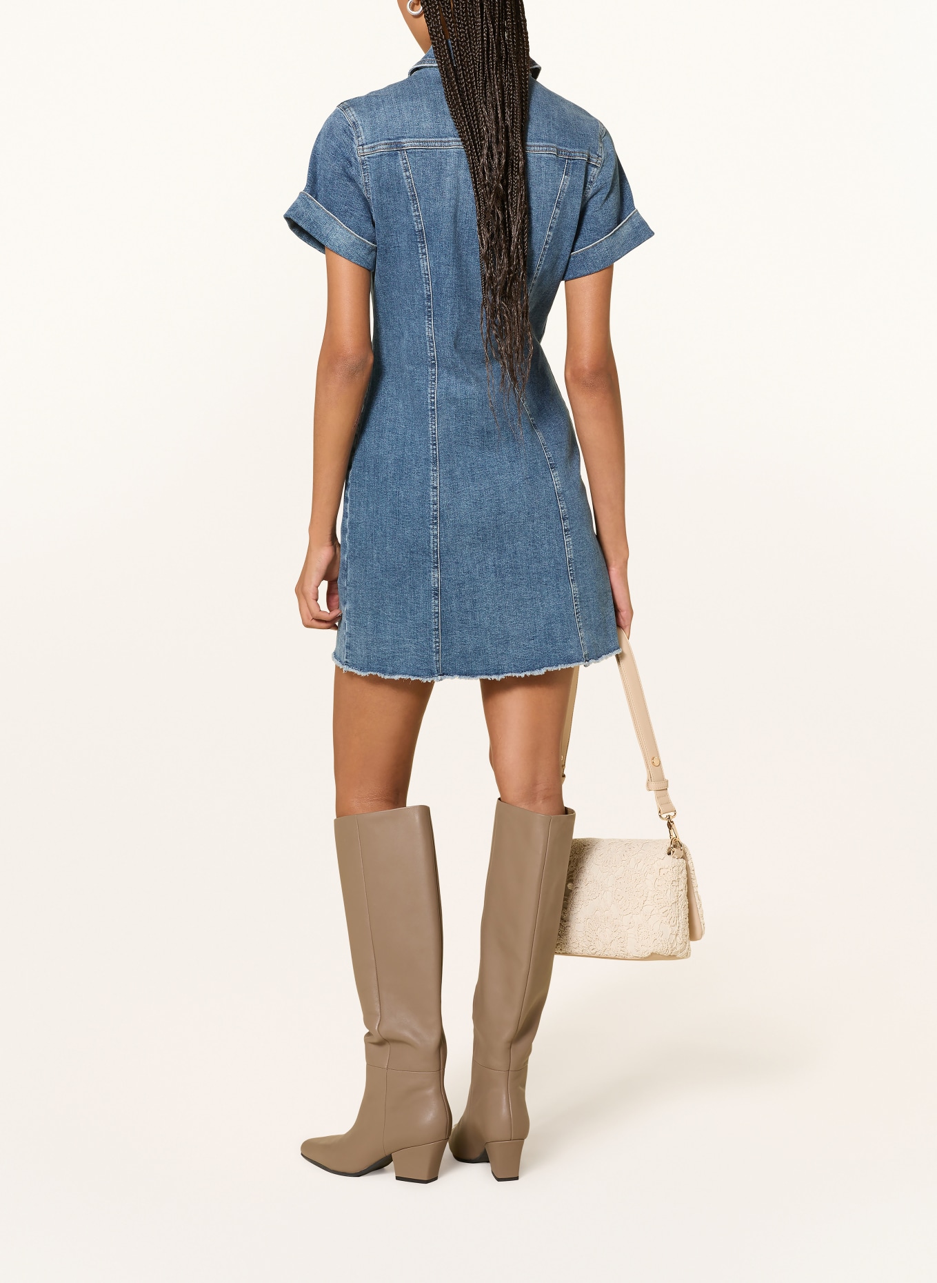 LIU JO sukienka jeansowa: JASNONIEBIESKI