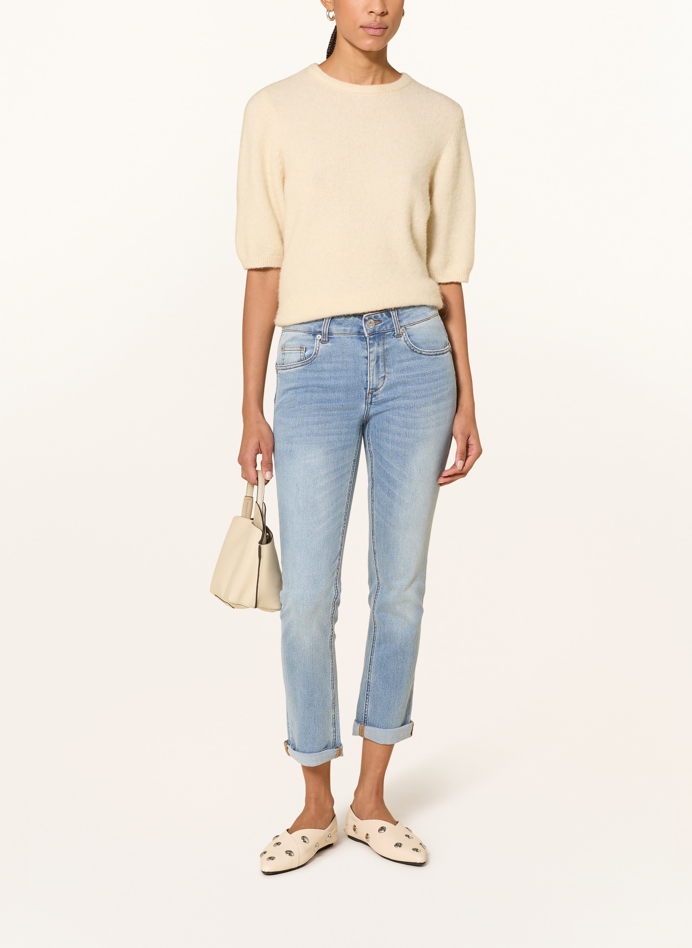 LIU JO Zkrácené džíny MONROE: 79032 Den.Blue world lt.wa