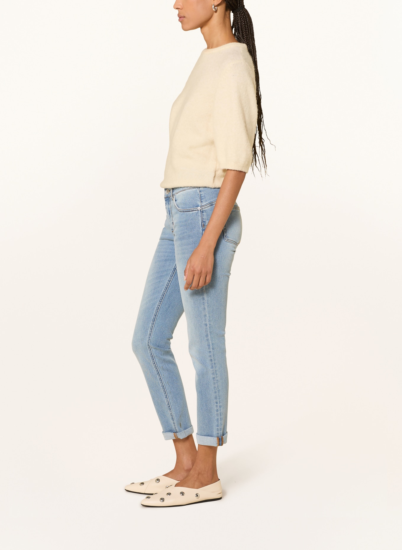 LIU JO Zkrácené džíny MONROE: 79032 Den.Blue world lt.wa