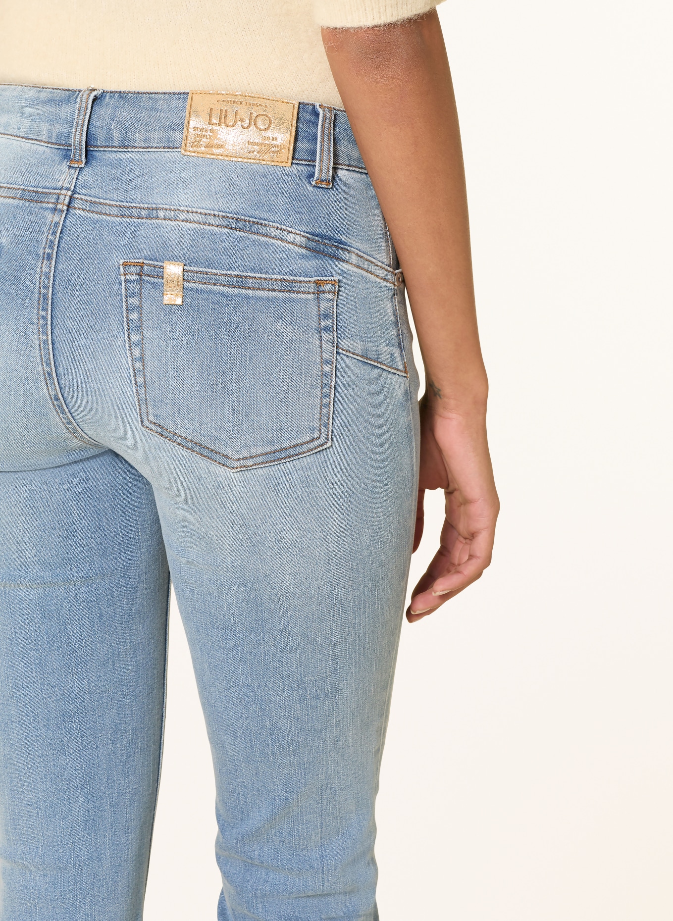 LIU JO Zkrácené džíny MONROE: 79032 Den.Blue world lt.wa