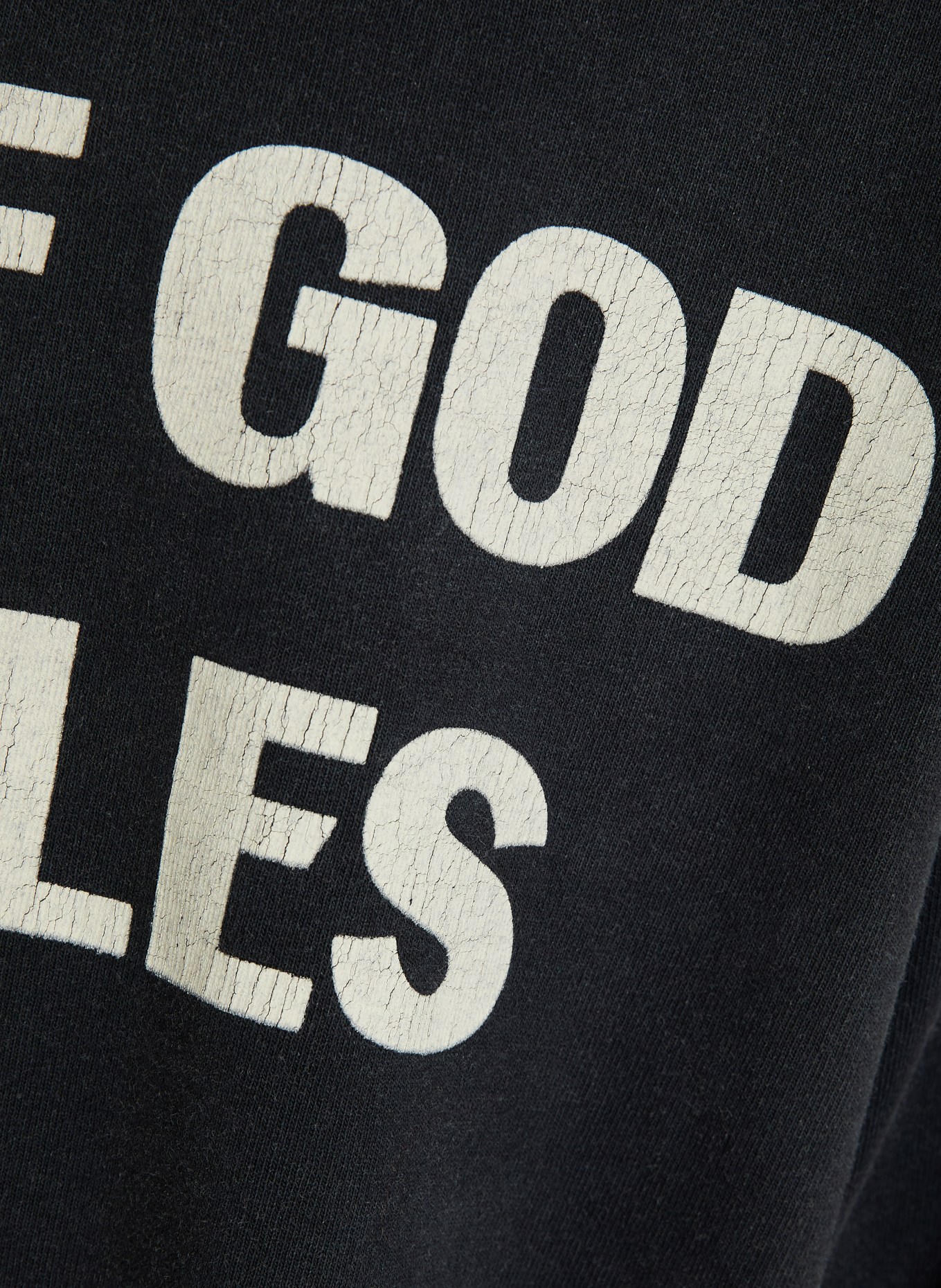 FEAR OF GOD Oversized-Longsleeve: DUNKELGRAU / WEISS