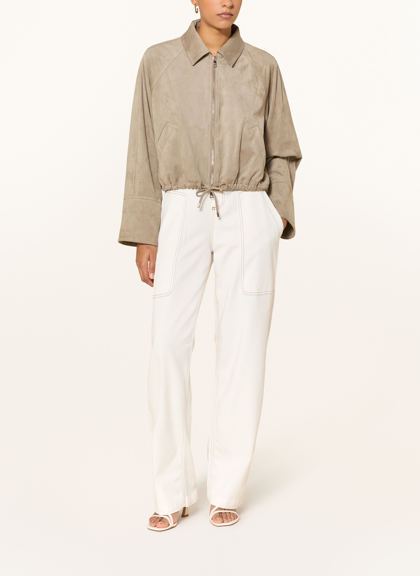 LIU JO Cargo džíny: KRÉMOVÁ