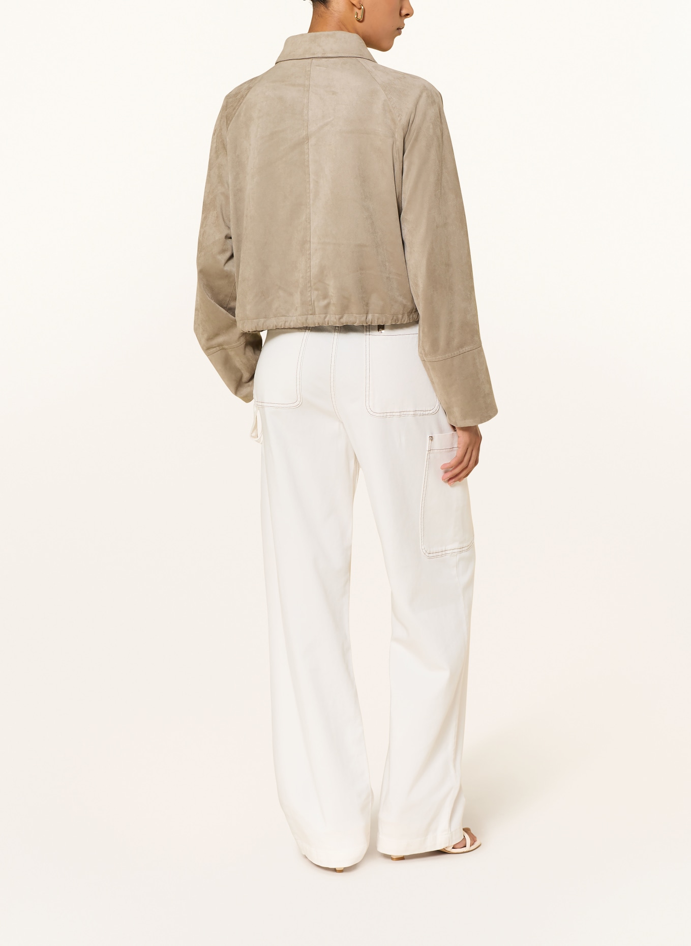 LIU JO Cargo džíny: KRÉMOVÁ