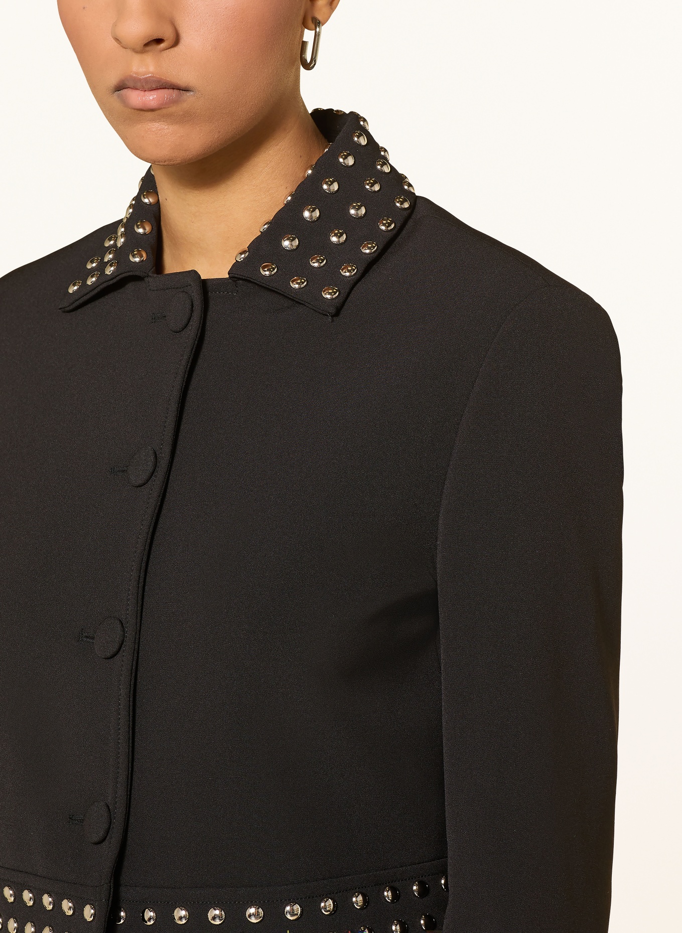 LIU JO Jacke mit Nieten: SCHWARZ