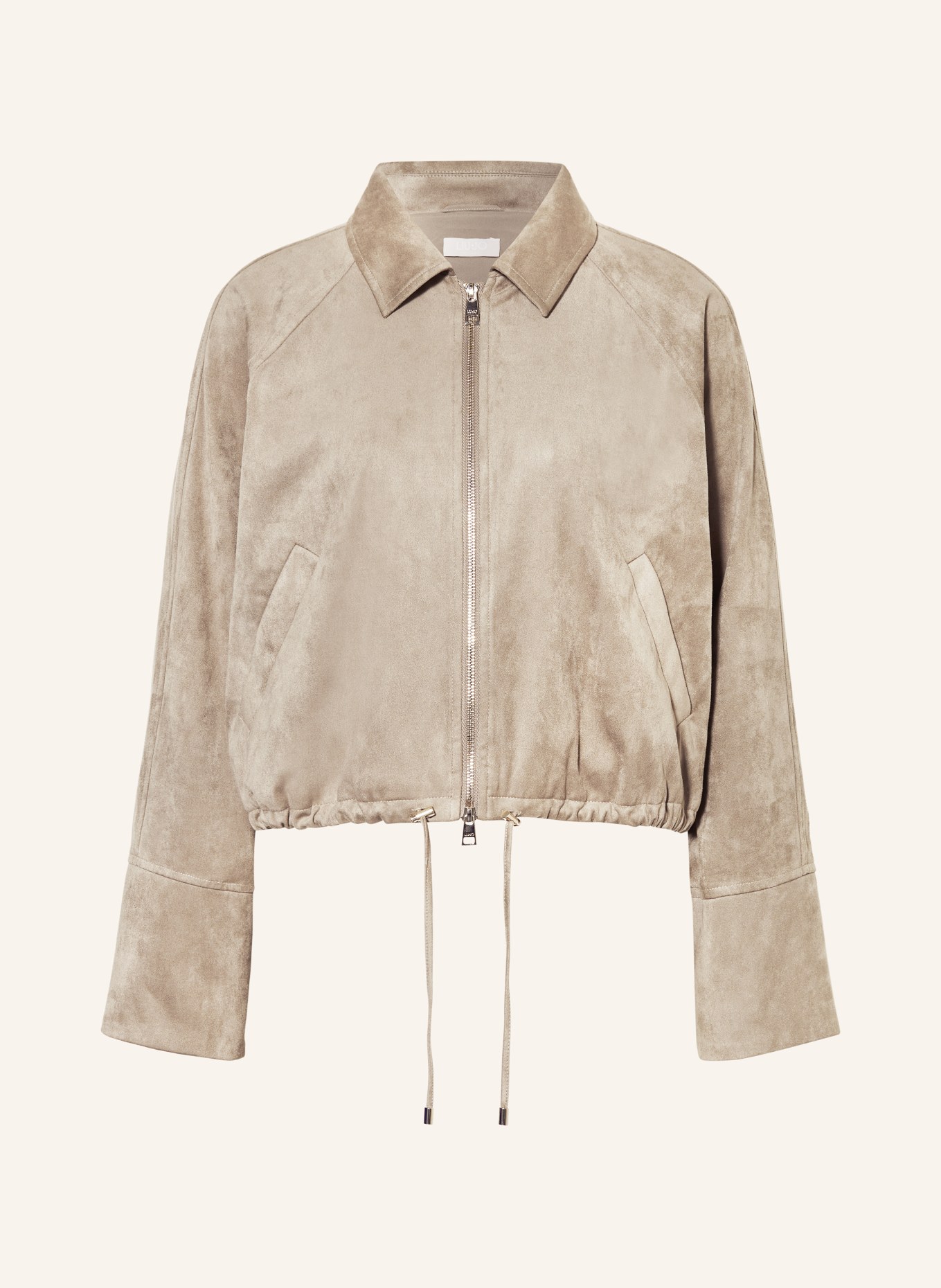 LIU JO Bunda v koženém vzhledu: ŠEDÁ