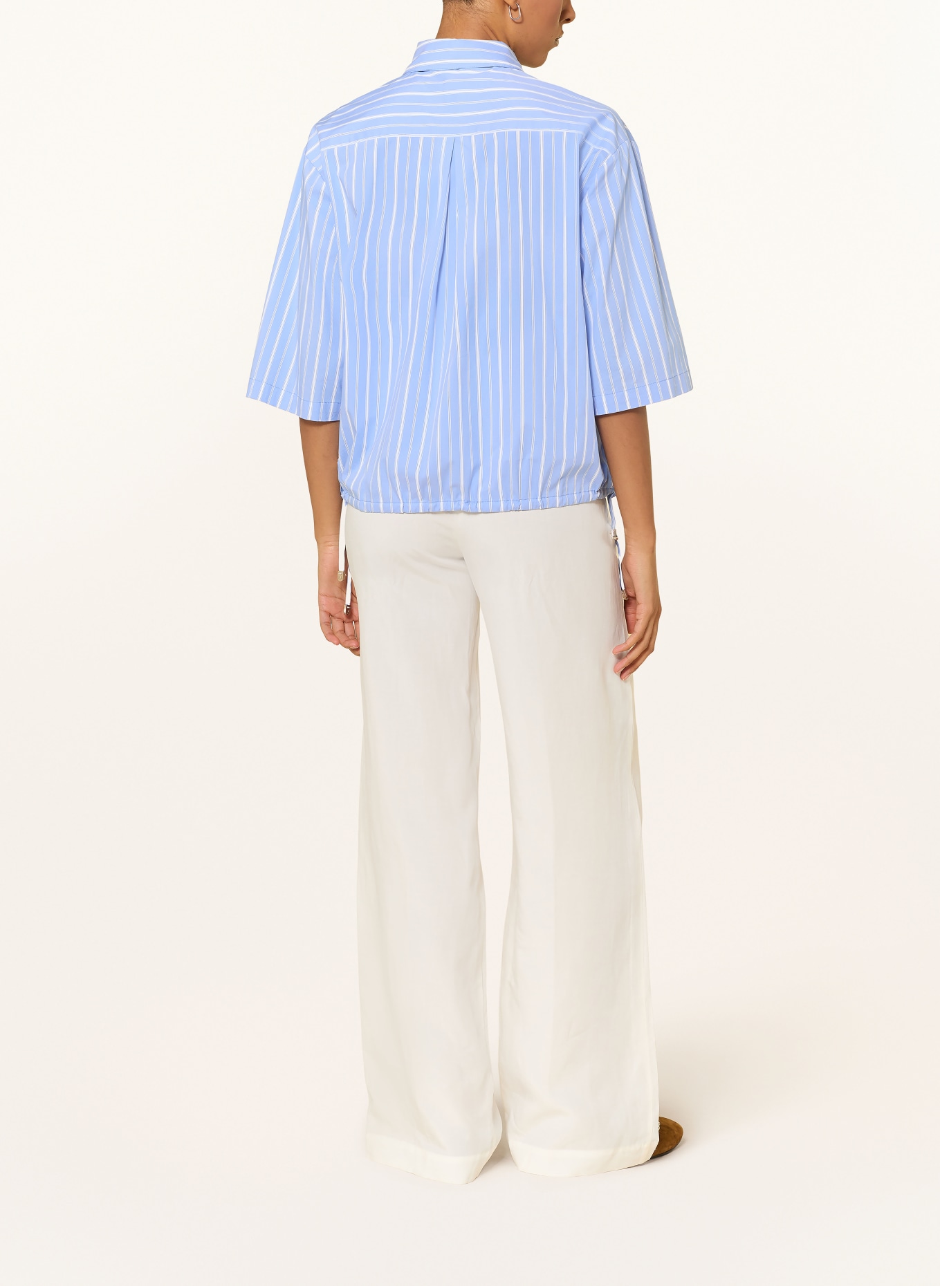 LIU JO shirt blouse: LIGHT BLUE / BLUE / WHITE