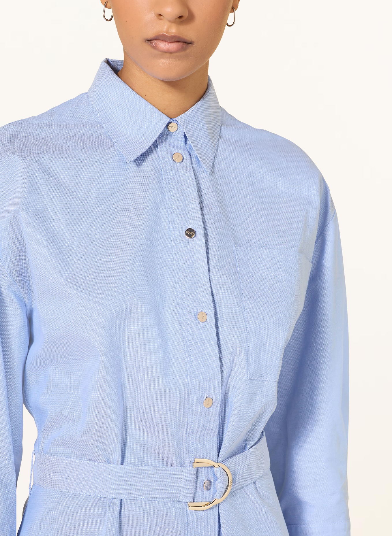 LIU JO robe chemise: BLEU CLAIR