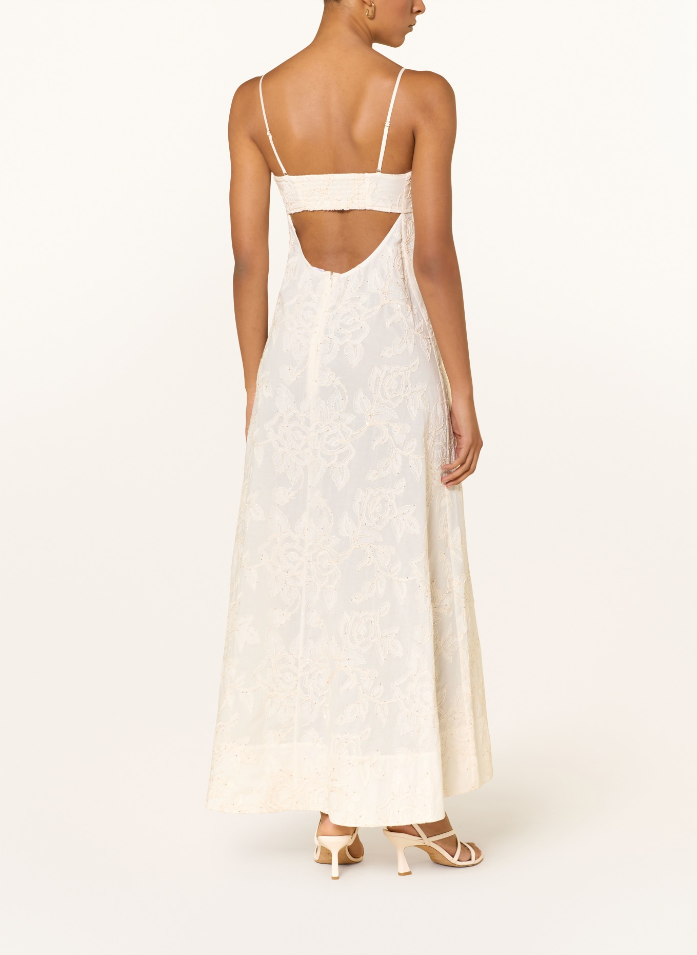 LIU JO Robe à paillettes: ÉCRU