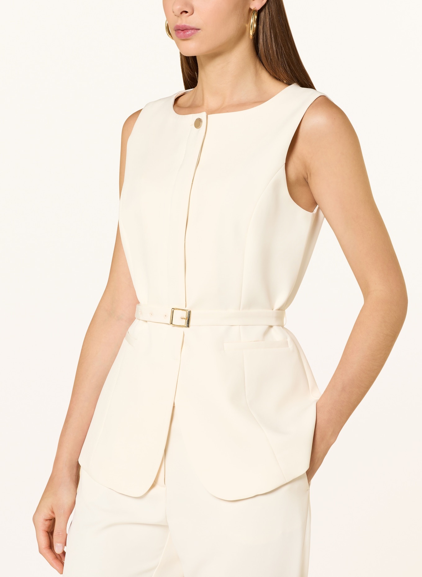 LIU JO blazer vest: ECRU