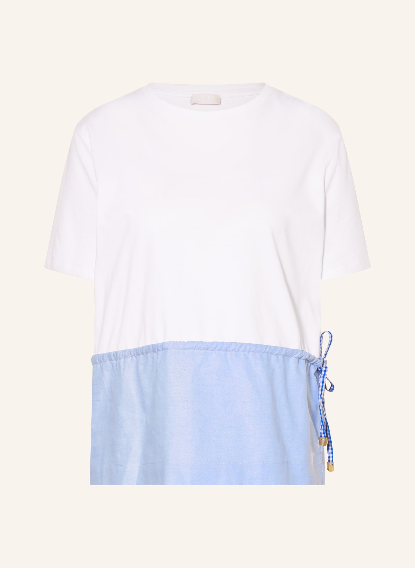LIU JO T-Shirt: WEISS / HELLBLAU