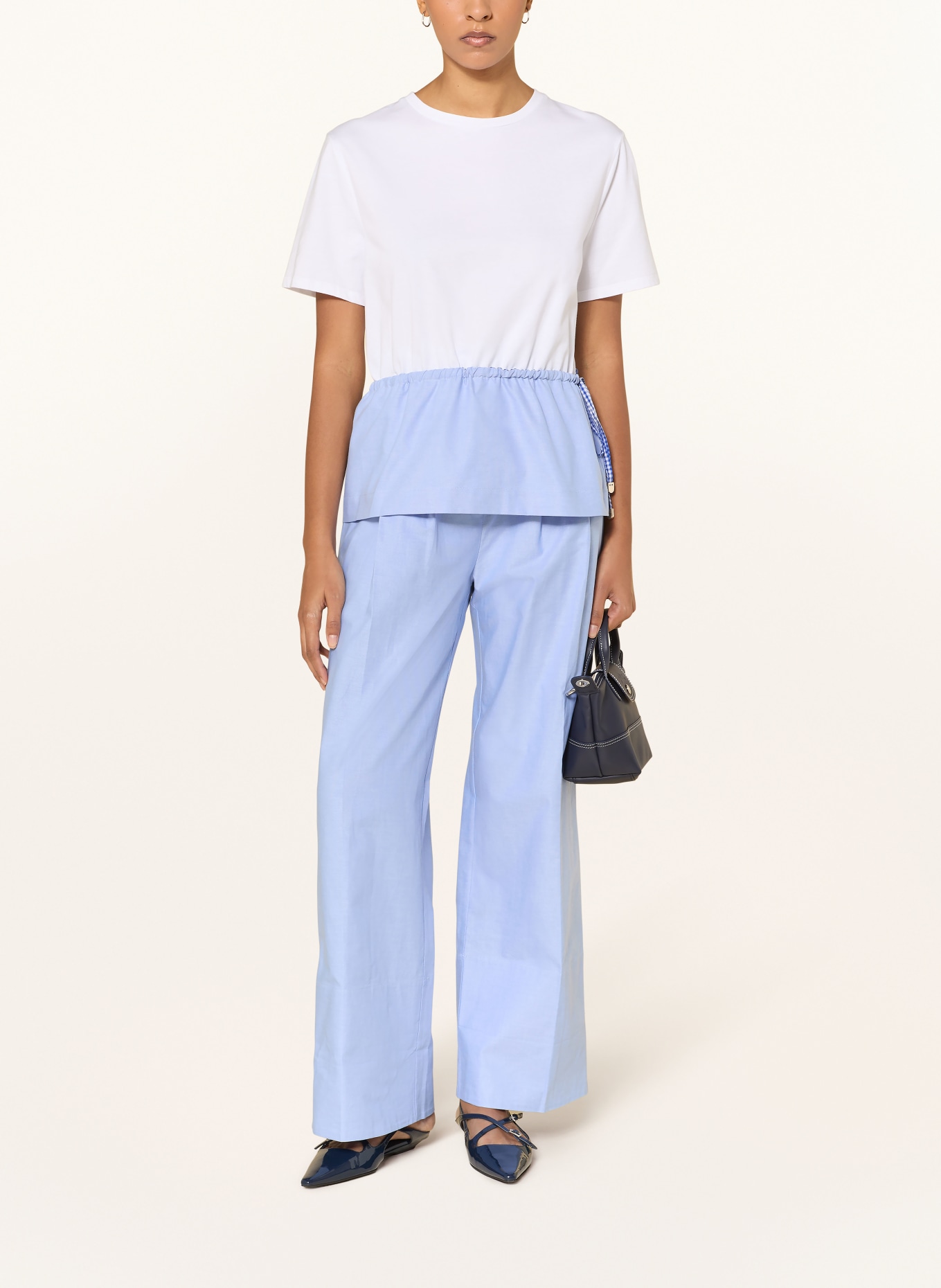 LIU JO T-Shirt: WEISS / HELLBLAU