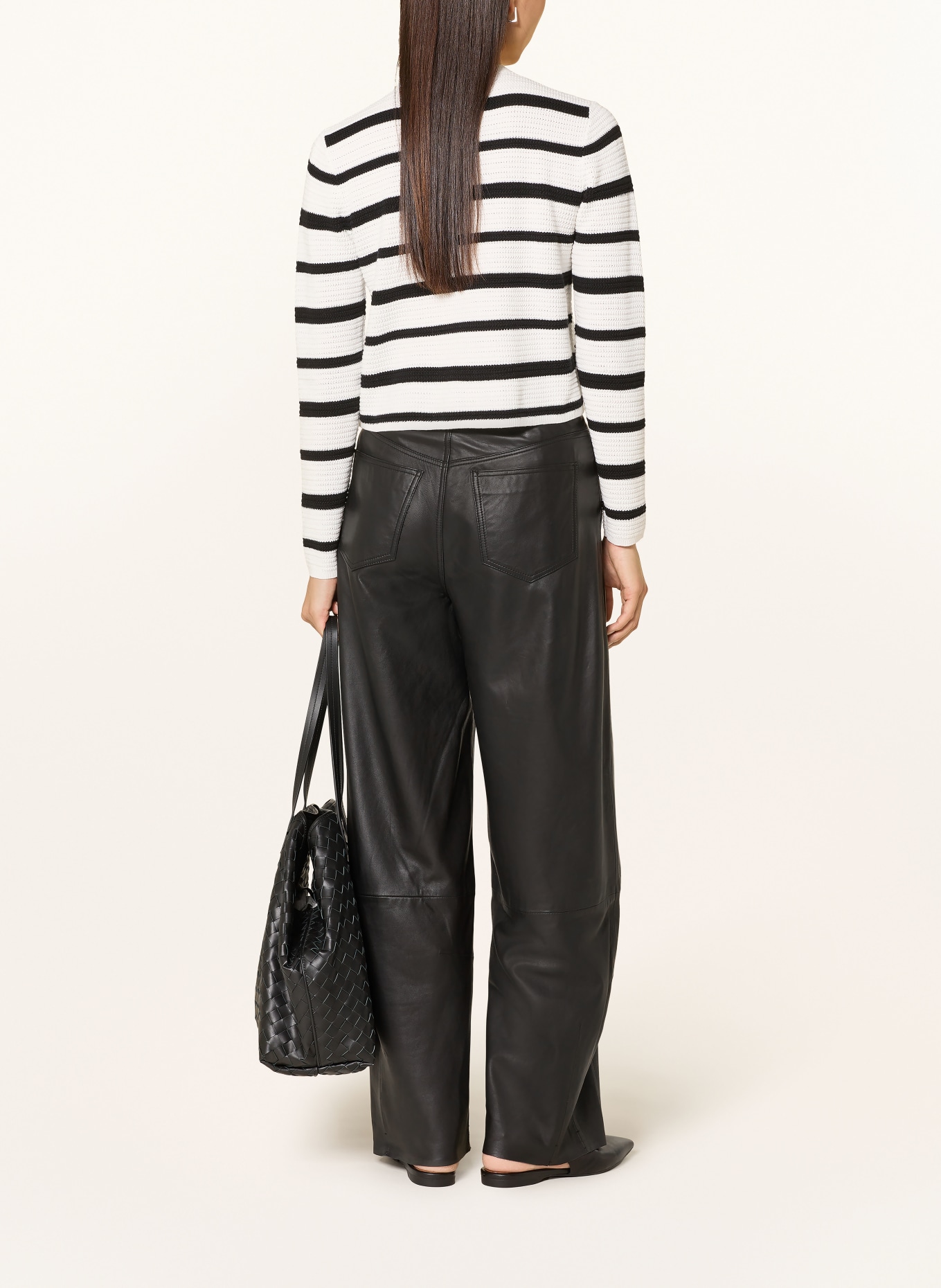 darling harbour Strickjacke: offwhite / black