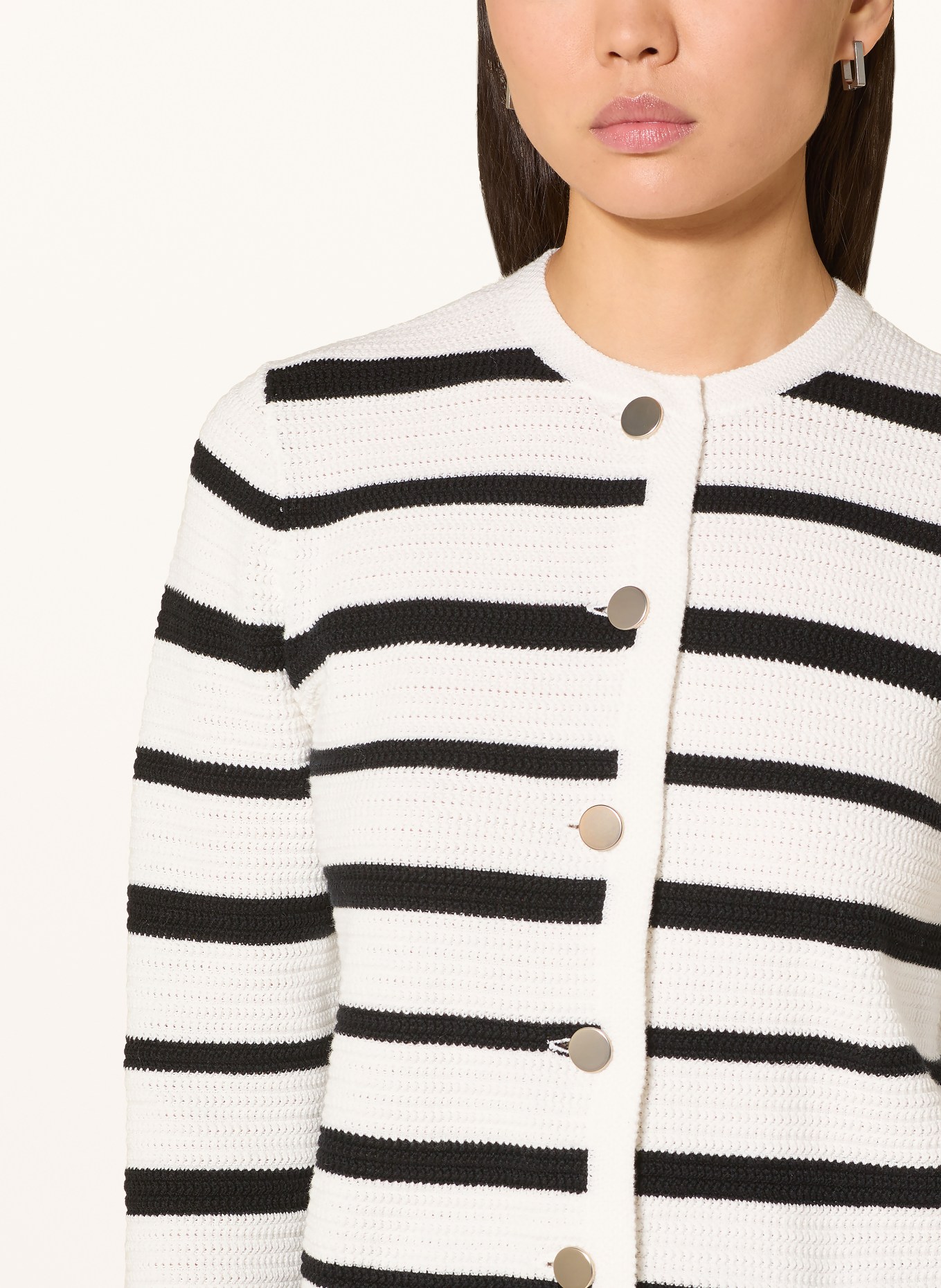 darling harbour Strickjacke: offwhite / black