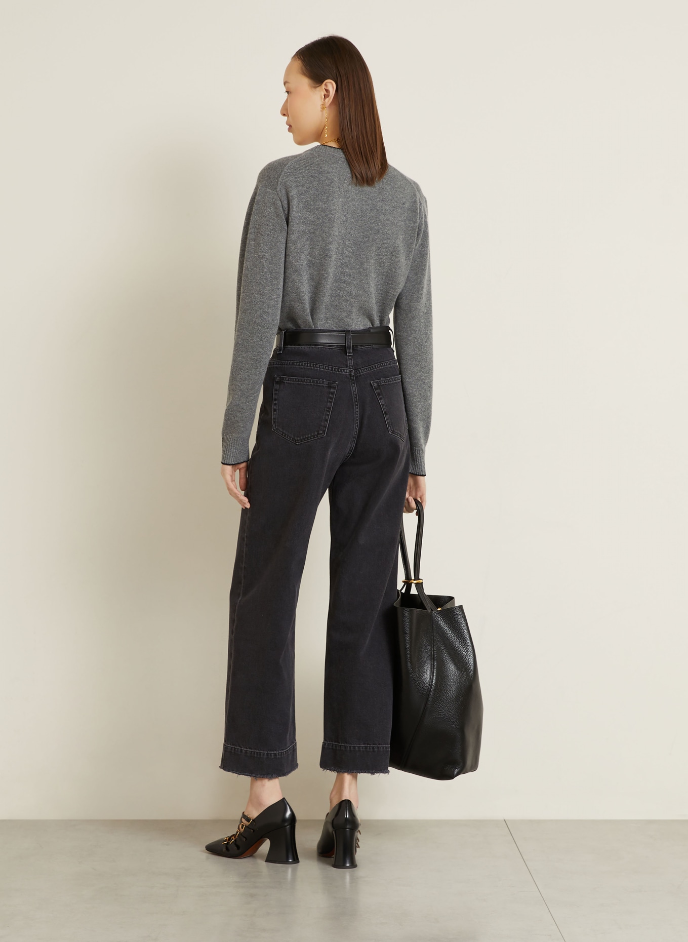 Chloé Straight Jeans: 004 Asphalt Black
