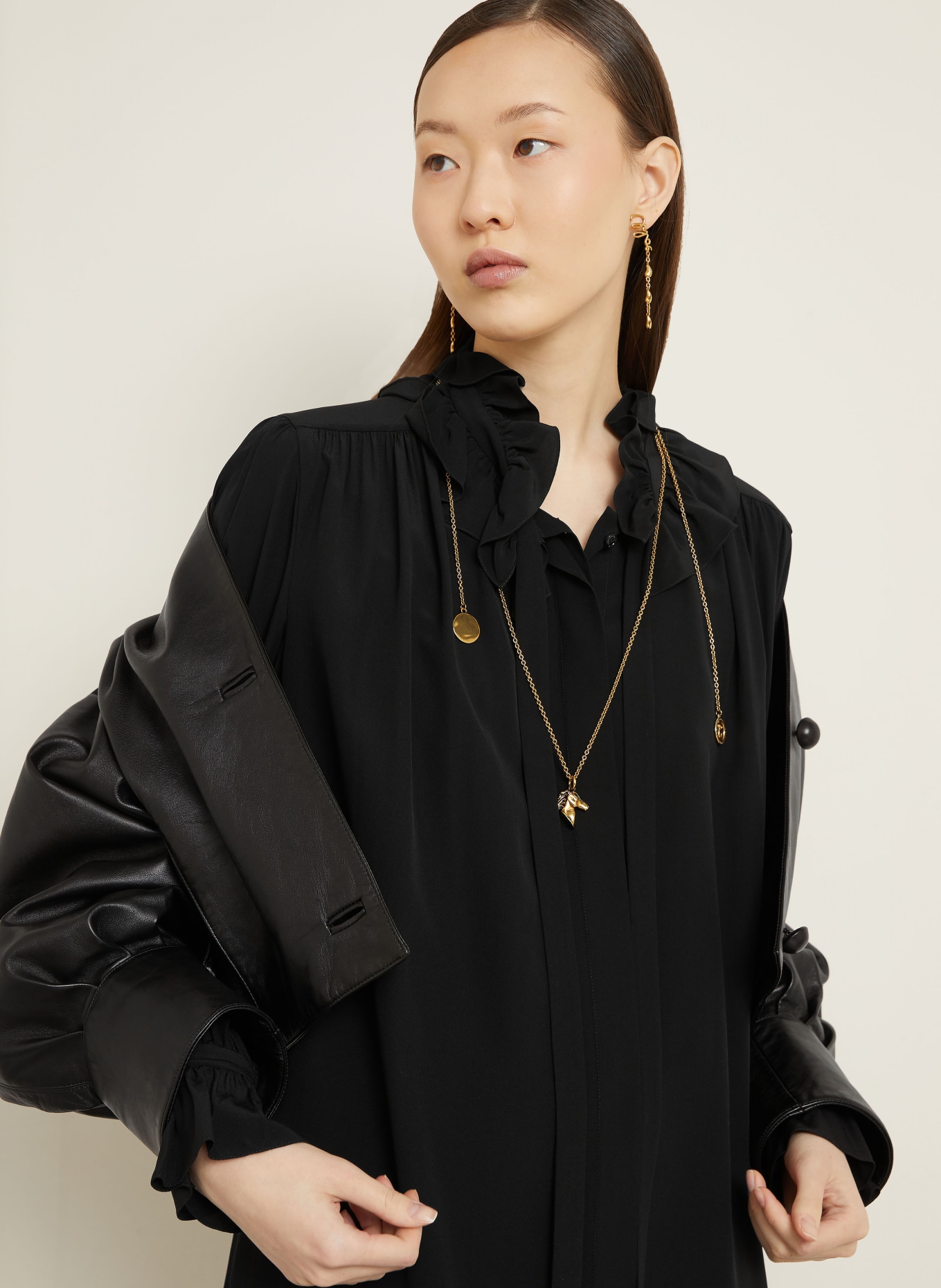 Chloé Cocktailkleid aus Seide: SCHWARZ