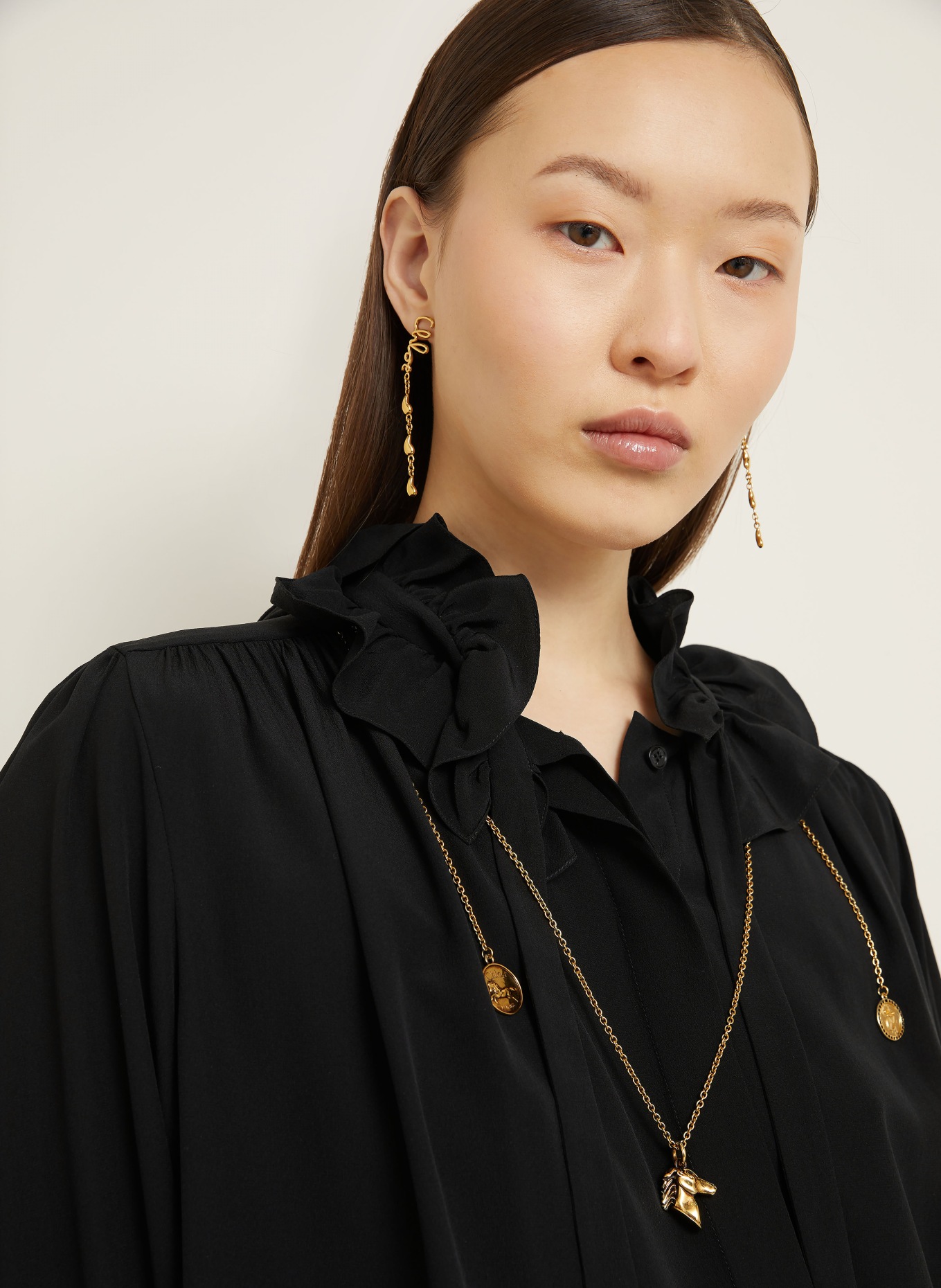 Chloé Cocktailkleid aus Seide: SCHWARZ