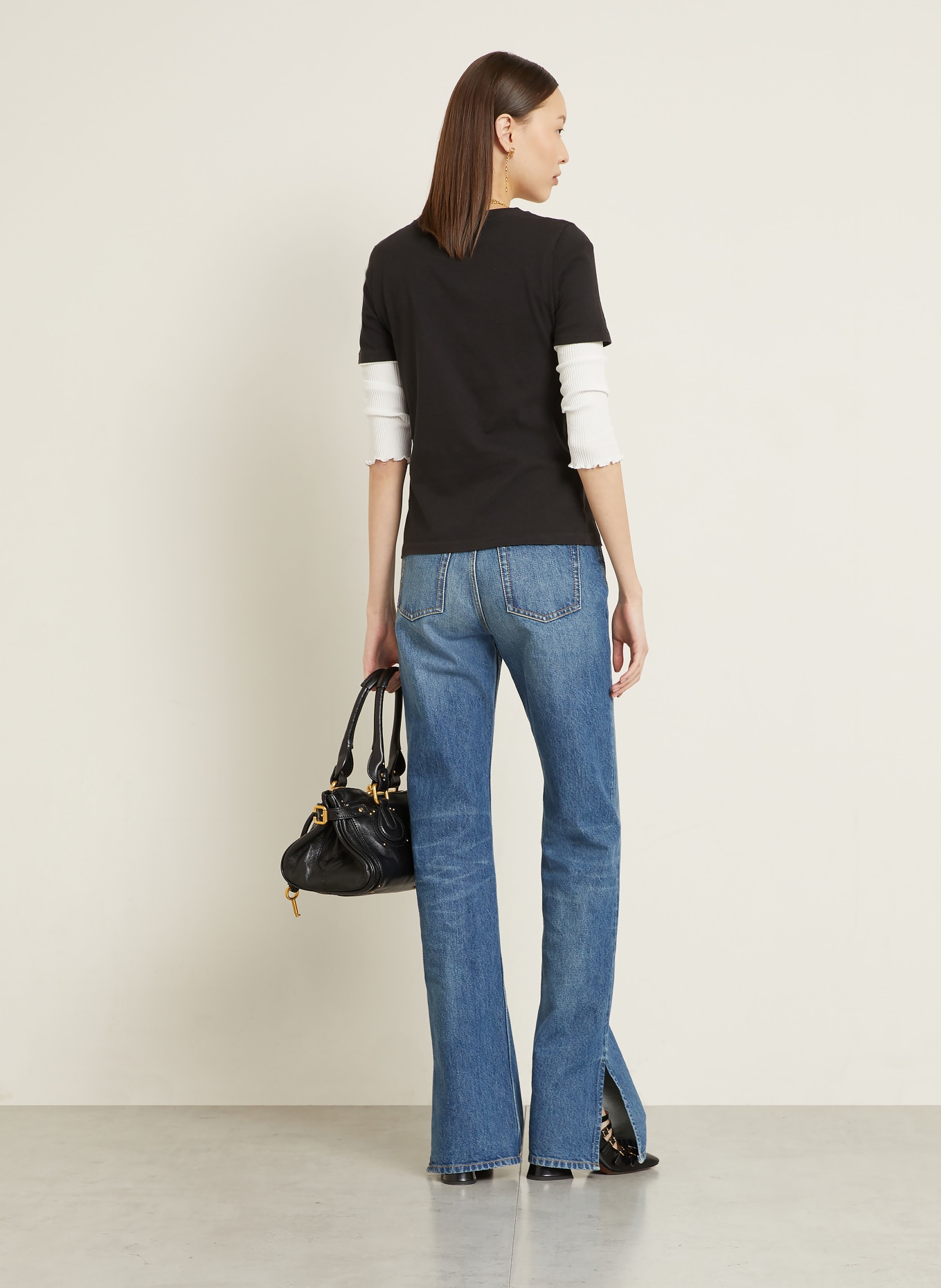 Chloé T-Shirt: SCHWARZ / ROSA
