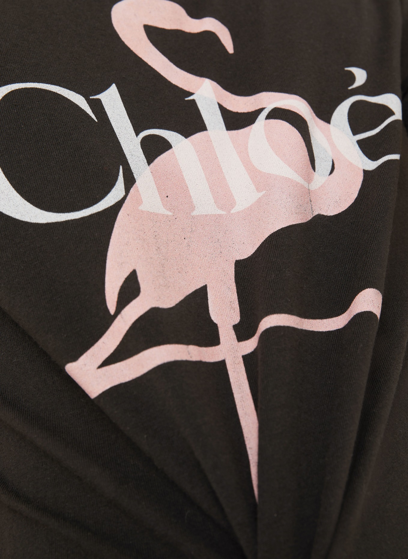 Chloé T-Shirt: SCHWARZ / ROSA