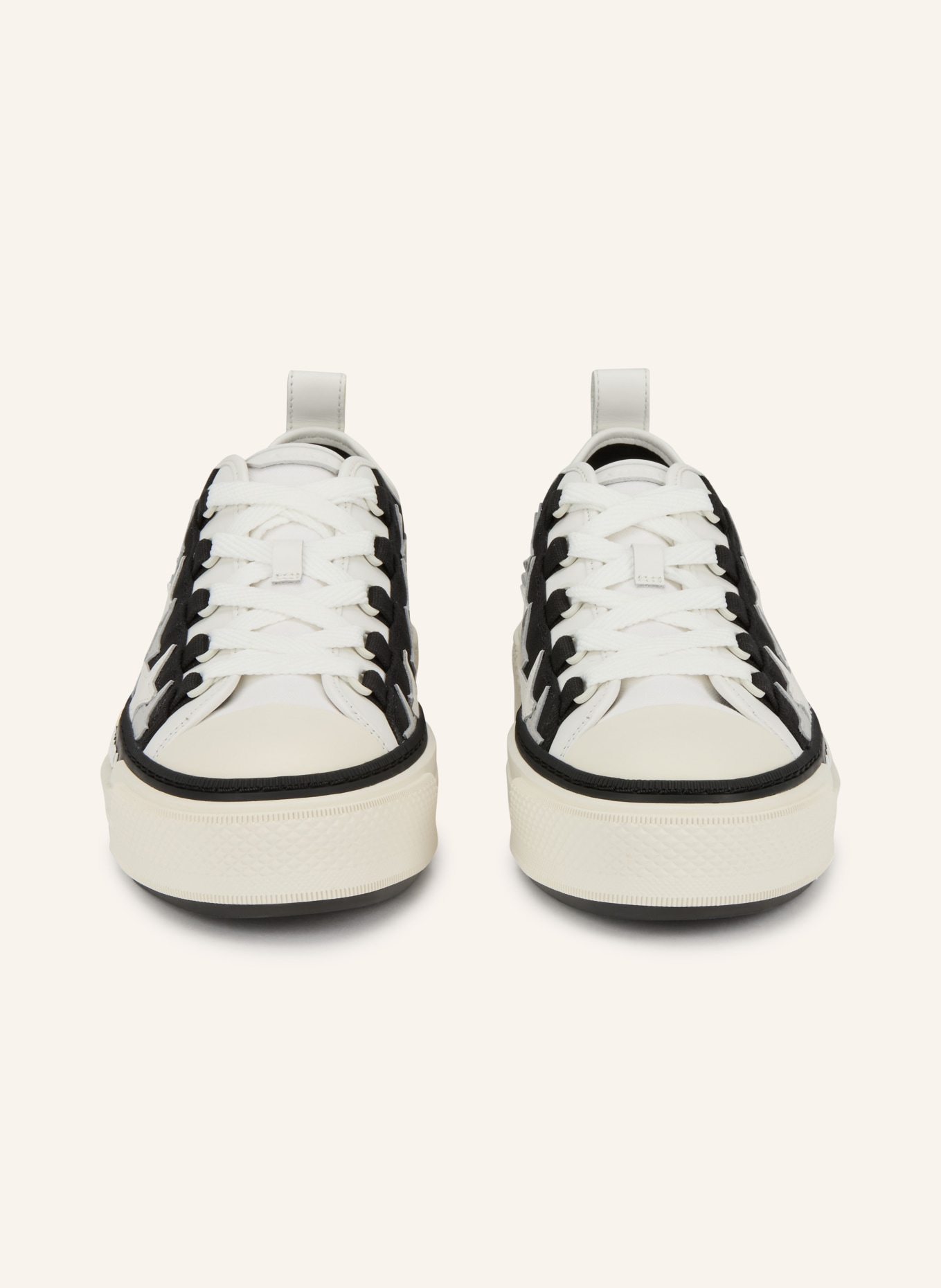 AMIRI Sneaker STARS COURT LOW: SCHWARZ / GRAU / WEISS