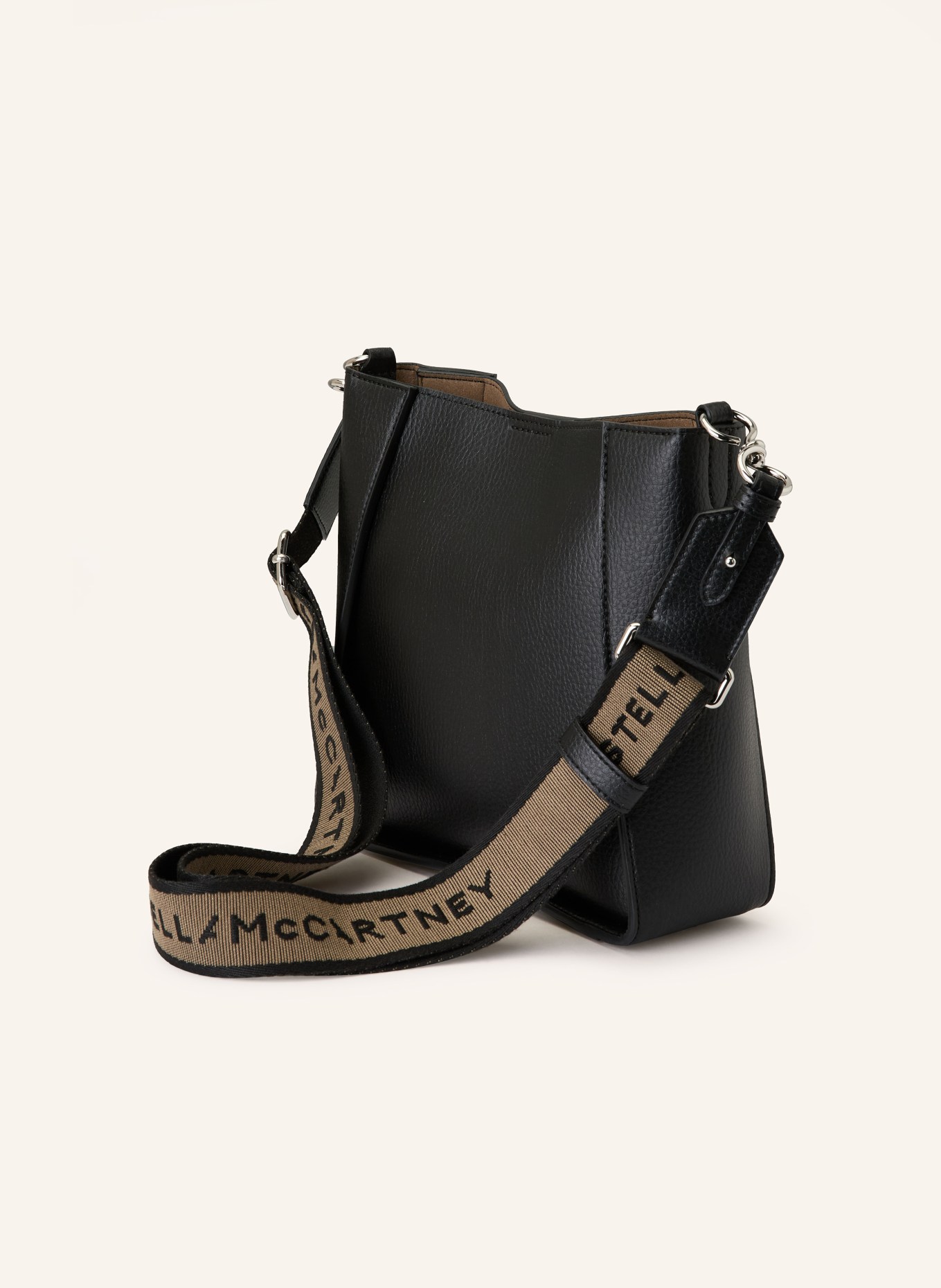 STELLA McCARTNEY Umhängetasche: SCHWARZ / SILBER