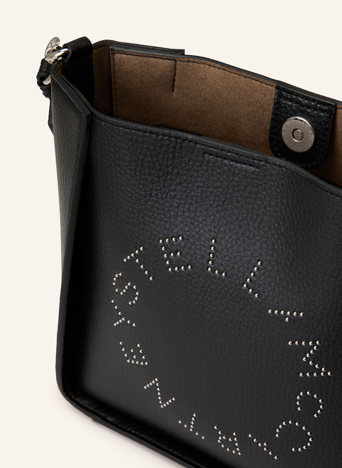 STELLA McCARTNEY Umhängetasche: SCHWARZ / SILBER