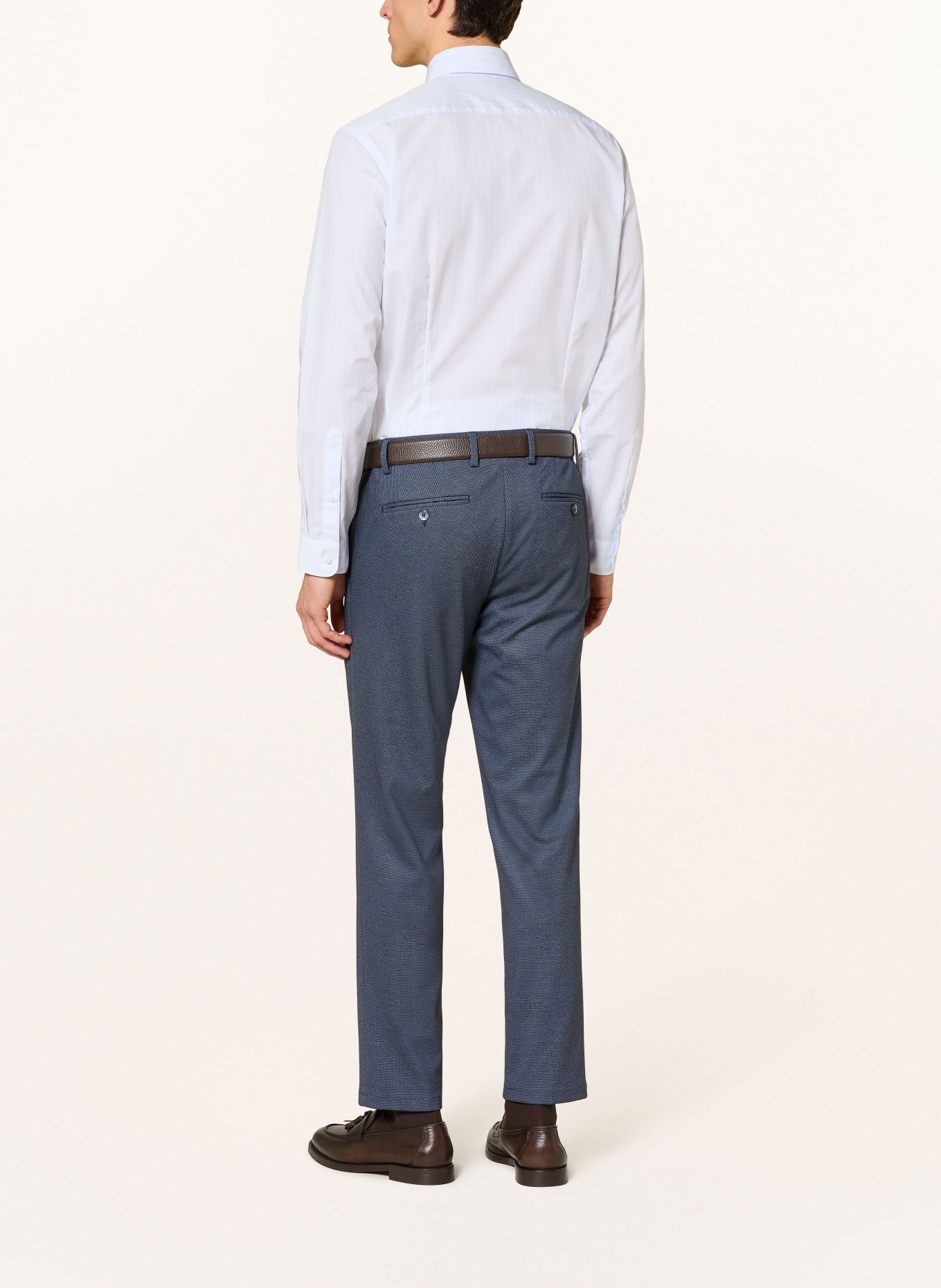 PAUL Hemd Shaped Fit: HELLBLAU / WEISS