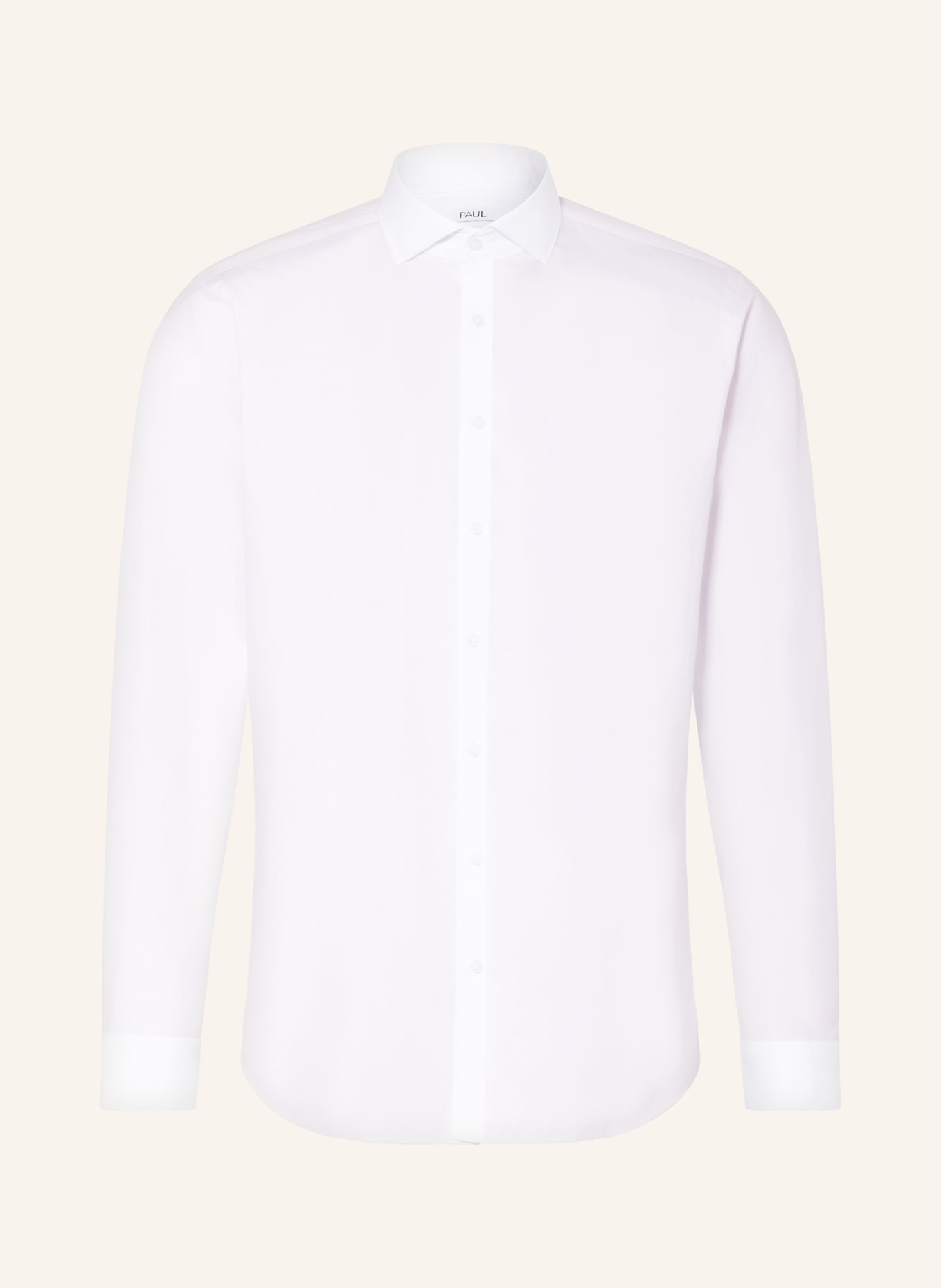 PAUL Shaped Fit Shirt: WHITE