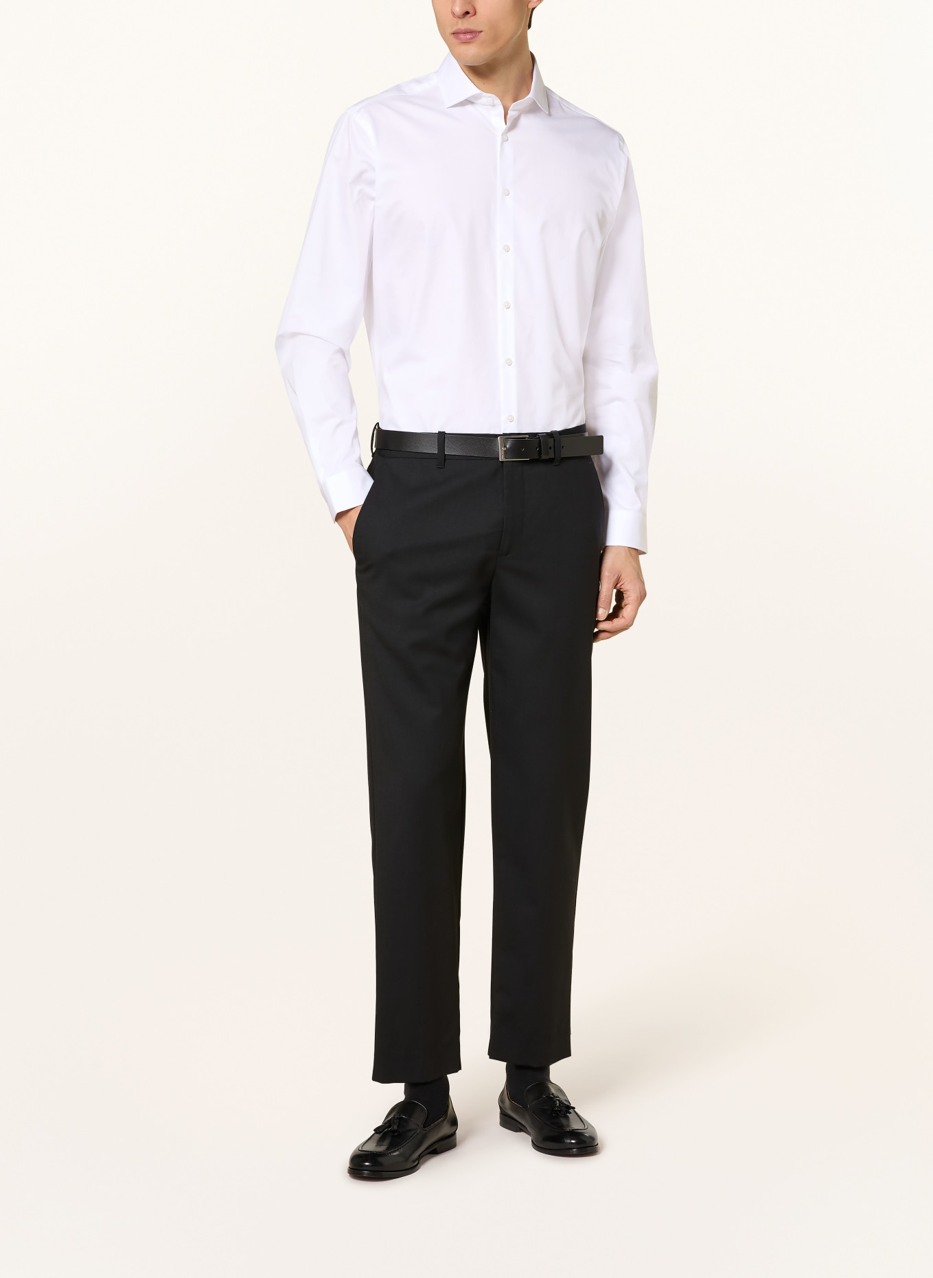 PAUL Shaped Fit Shirt: WHITE