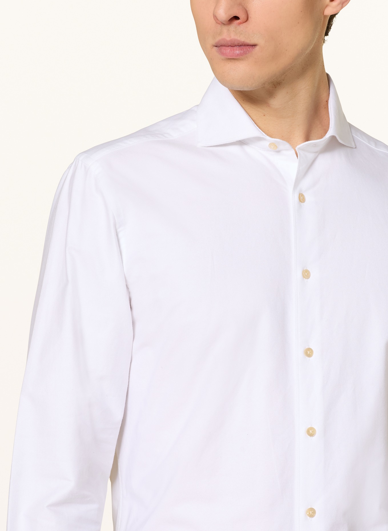 STROKESMAN'S Košile Regular Fit: BÍLÁ