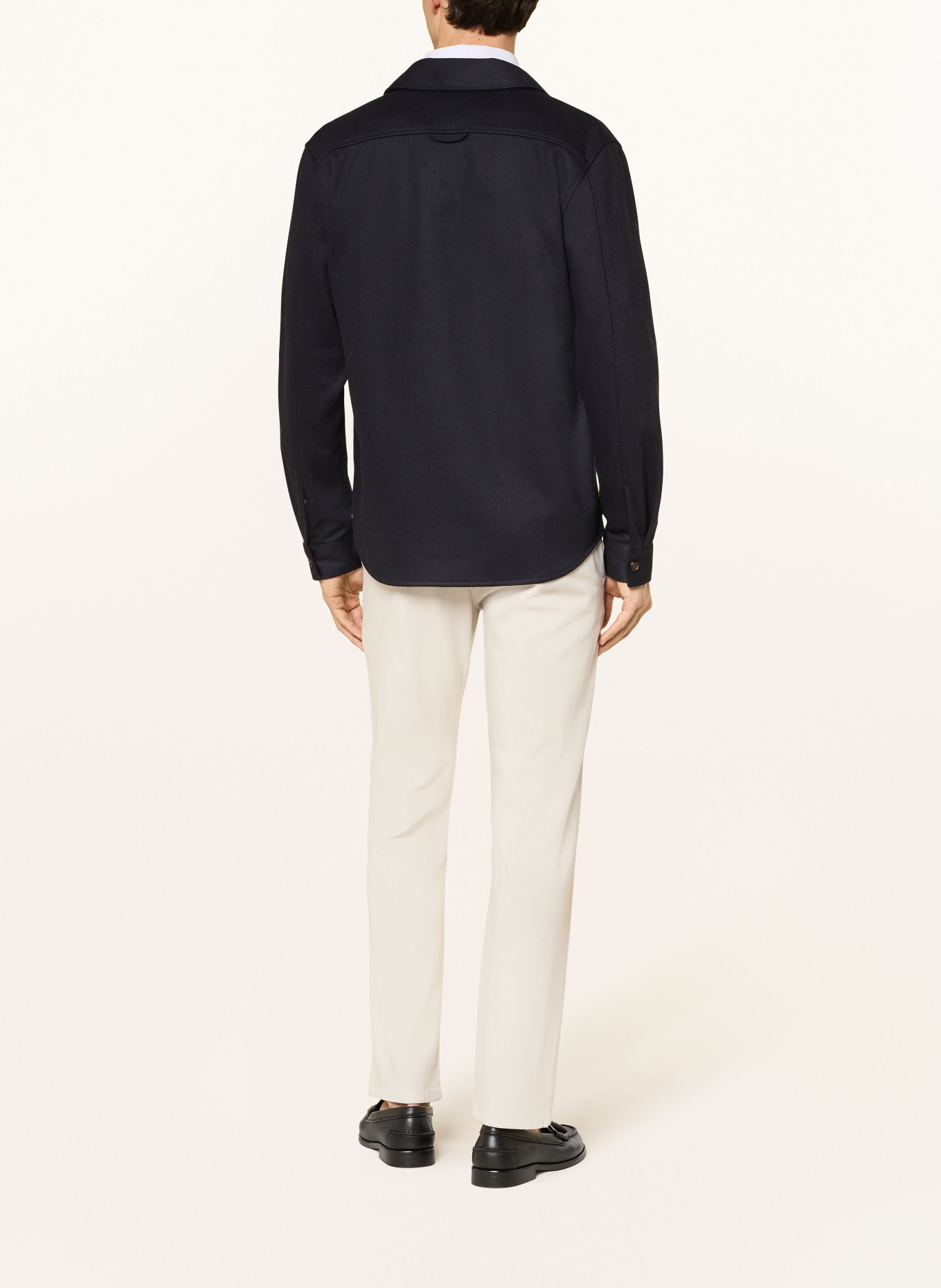 STROKESMAN'S Piqué-Chino Slim Fit: HELLGRAU