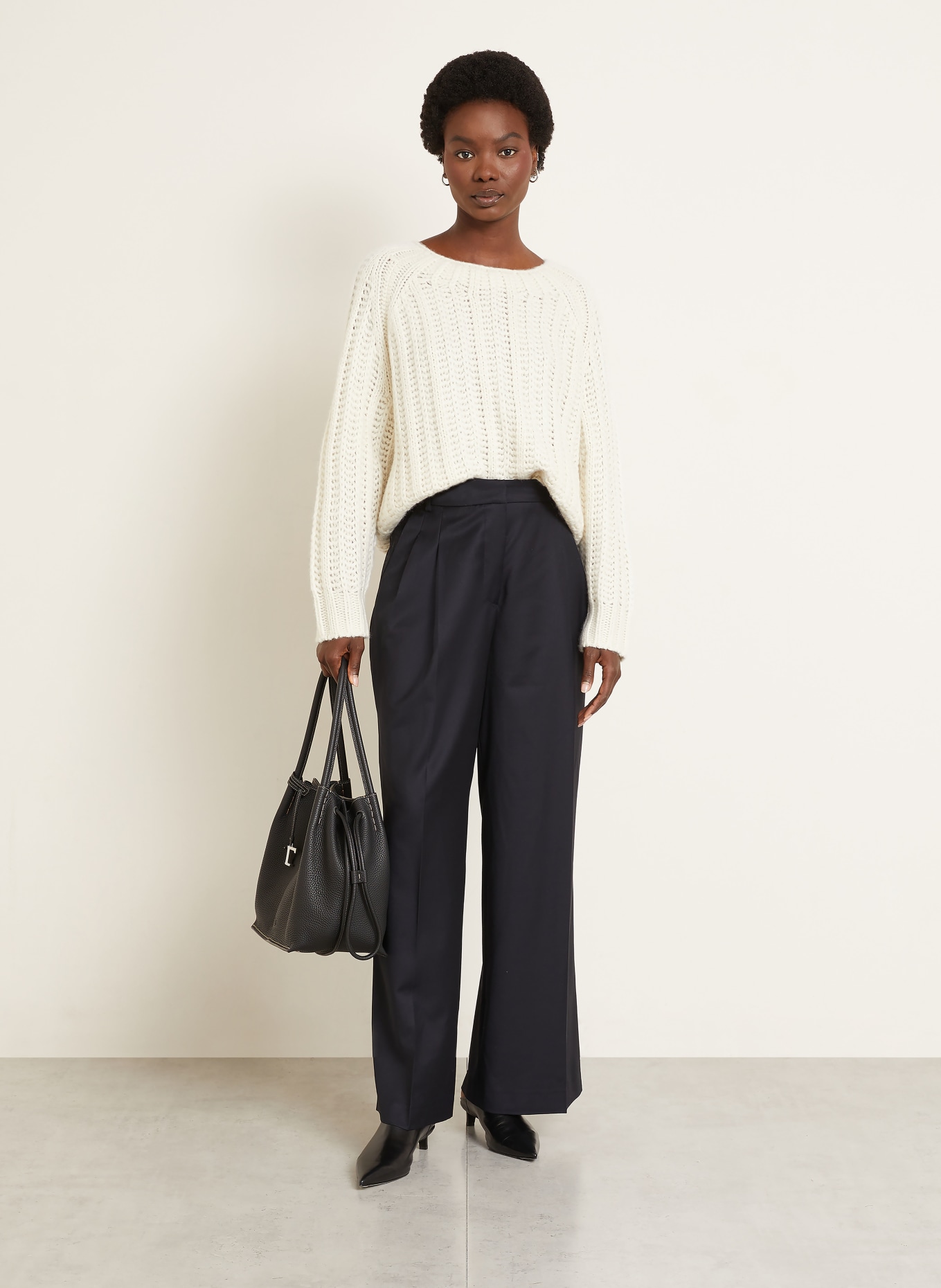 IRIS von ARNIM Cashmere-Pullover DANIRA: WEISS