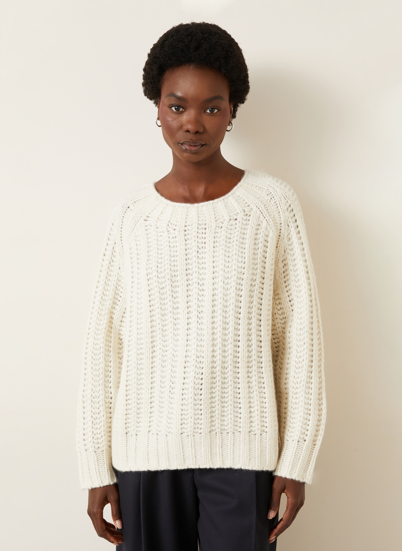 IRIS von ARNIM Cashmere-Pullover DANIRA: WEISS